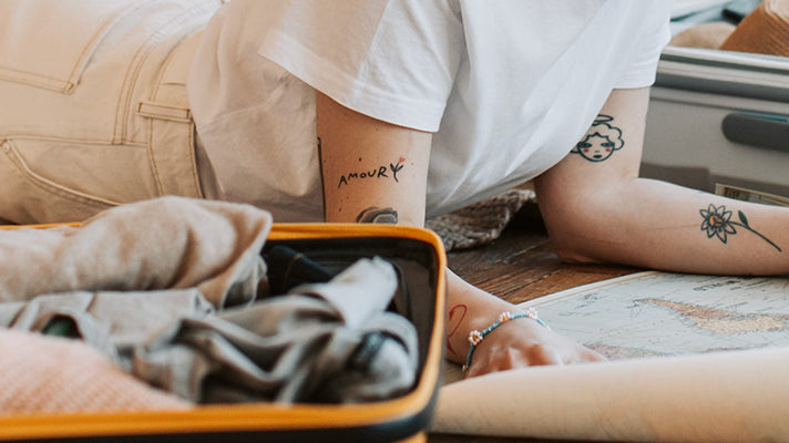 Travel inspired room makeover