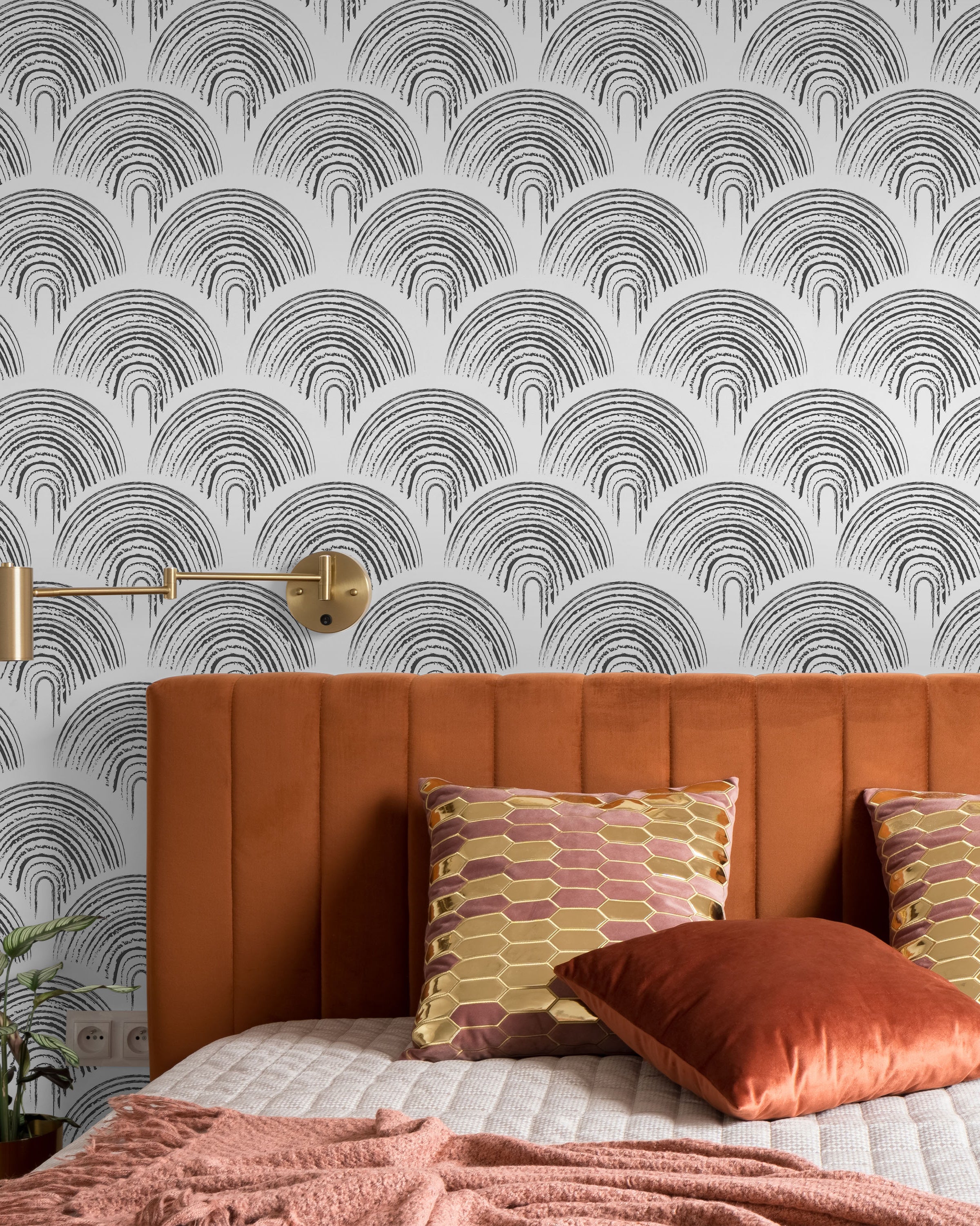 Playroom Peel and Stick Wallpaper, Removable Wallpaper, Traditional Wallpaper - Black and White | DeccoPrint
