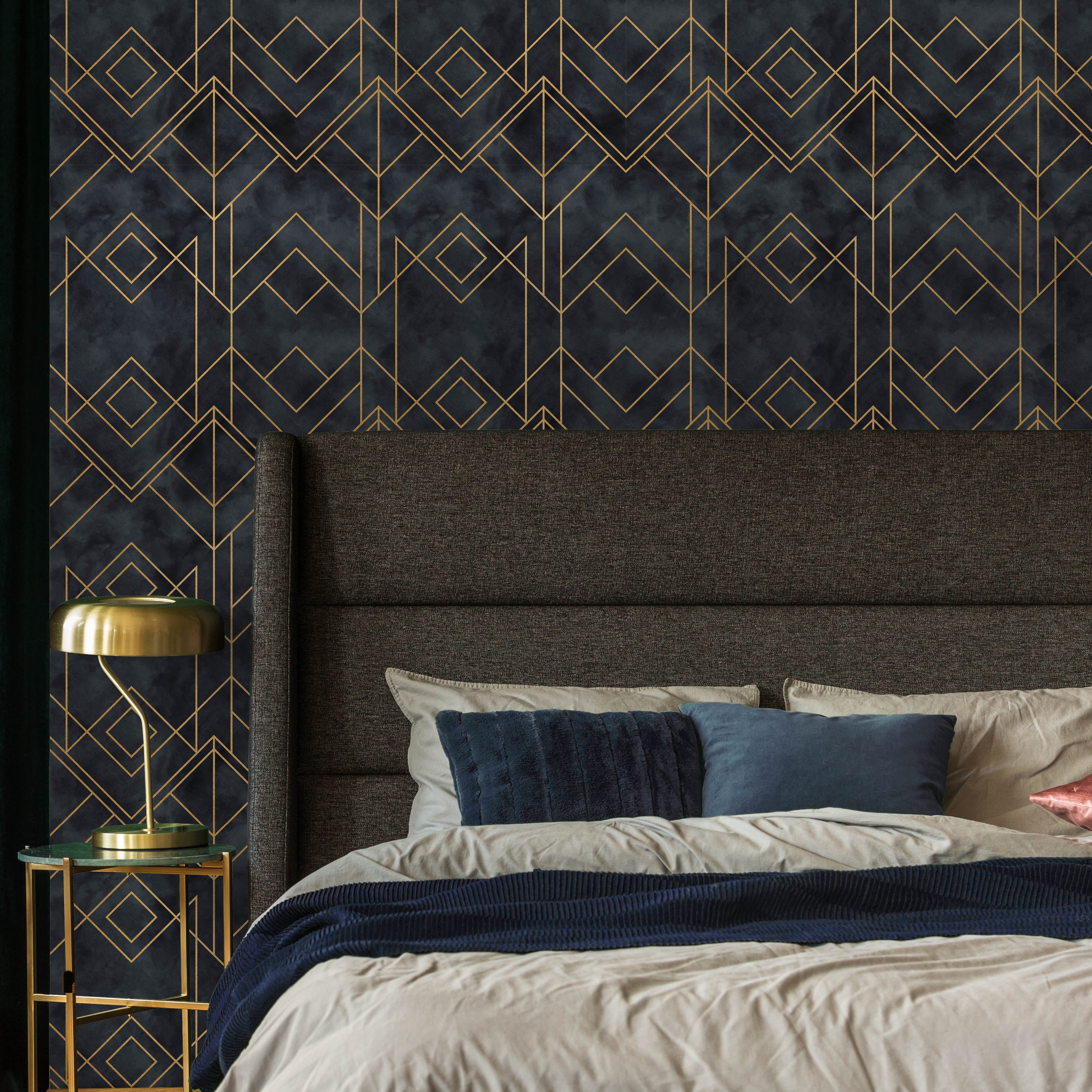 Deco Noir Peel and Stick Wallpaper, Removable Wallpaper, Traditional Wallpaper | DeccoPrint