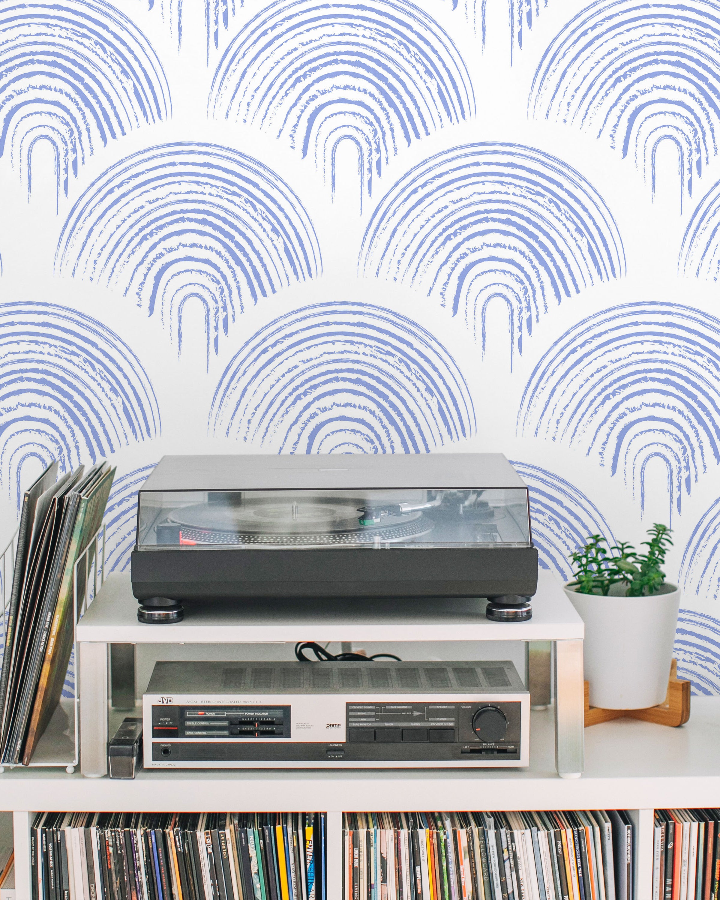 Playroom Peel and Stick Wallpaper, Removable Wallpaper, Traditional Wallpaper - Baby Blue | DeccoPrint