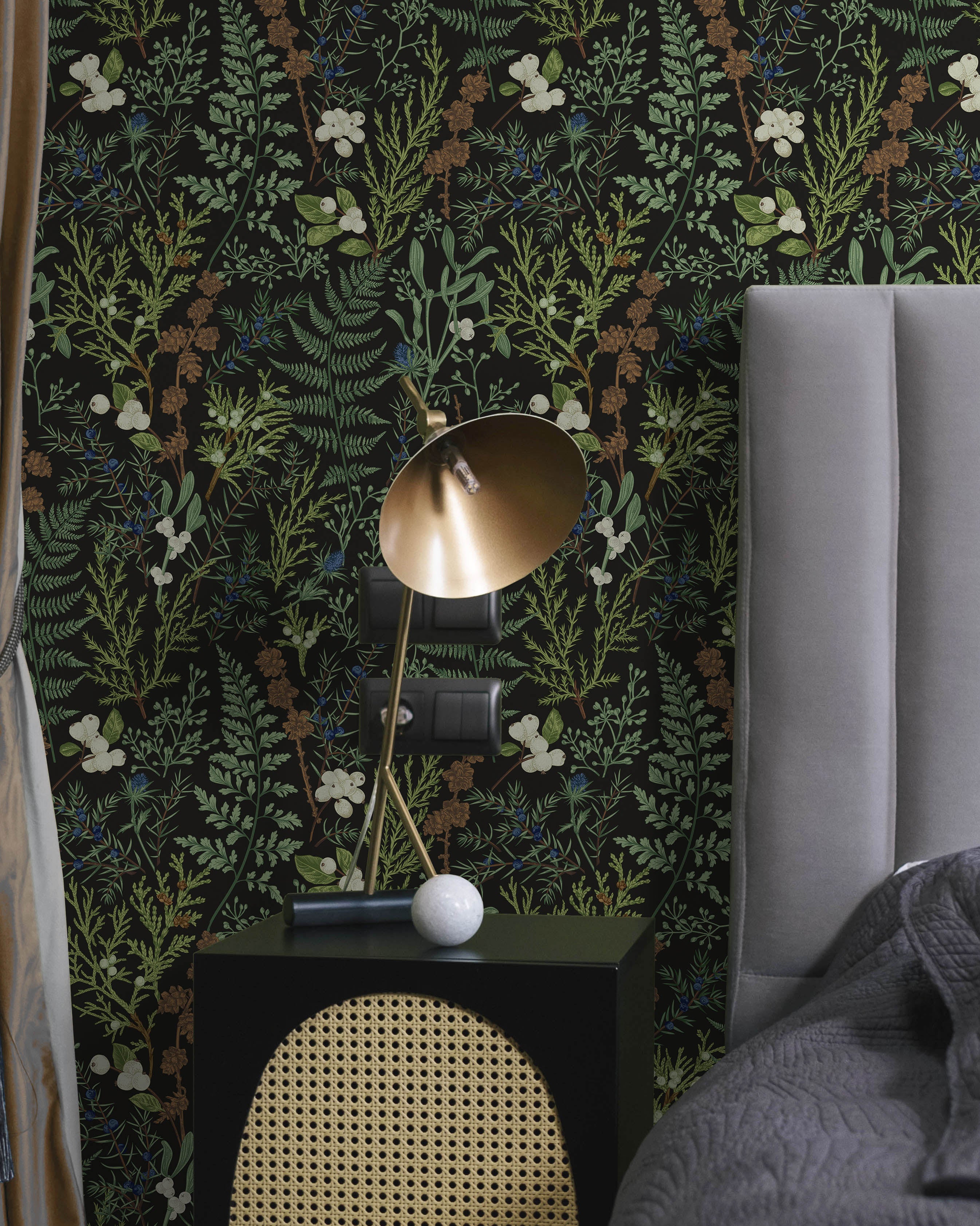 Midnight Tale Peel and Stick Wallpaper, Removable Wallpaper, Traditional Wallpaper | DeccoPrint