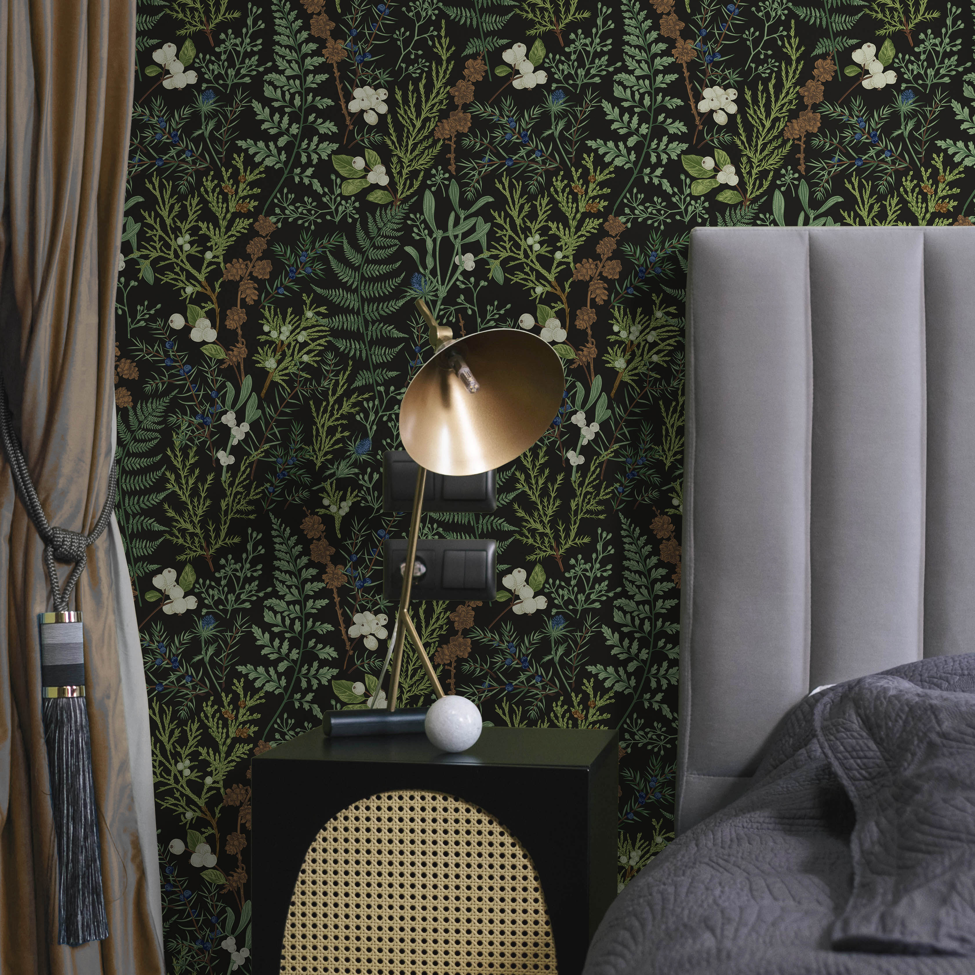 Midnight Tale Peel and Stick Wallpaper, Removable Wallpaper, Traditional Wallpaper | DeccoPrint