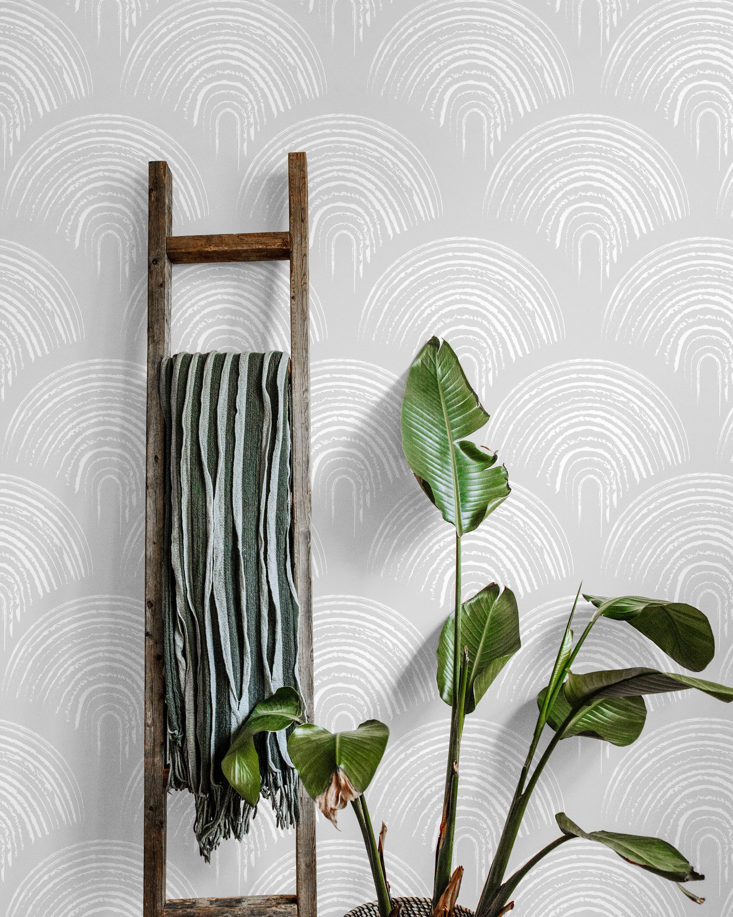 Playroom Peel and Stick Wallpaper, Removable Wallpaper, Traditional Wallpaper - Light Gray | DeccoPrint