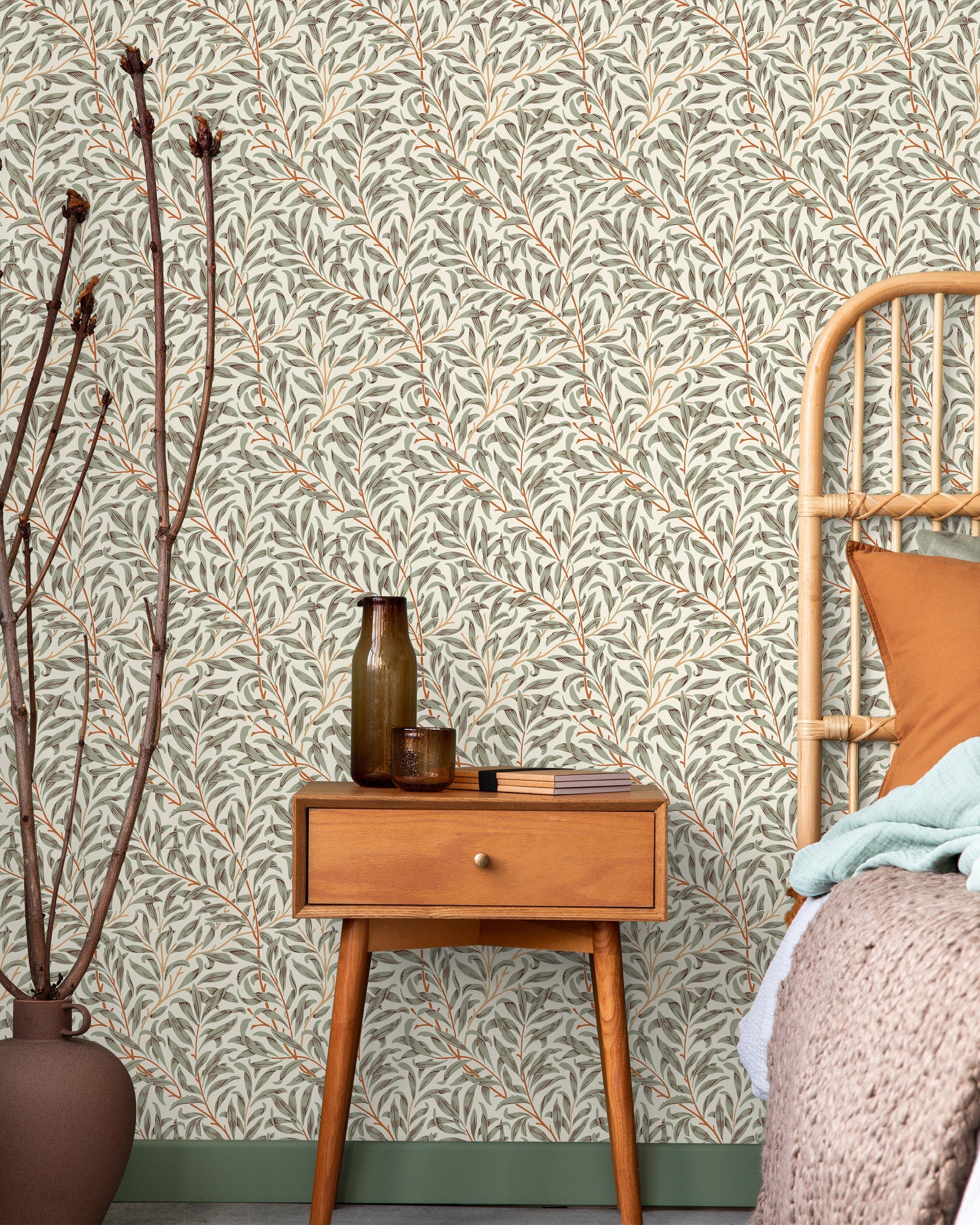 William Morris X Willow Bough Peel and Stick Wallpaper, Removable Wallpaper, Traditional Wallpaper - Sunset Fields | DeccoPrint