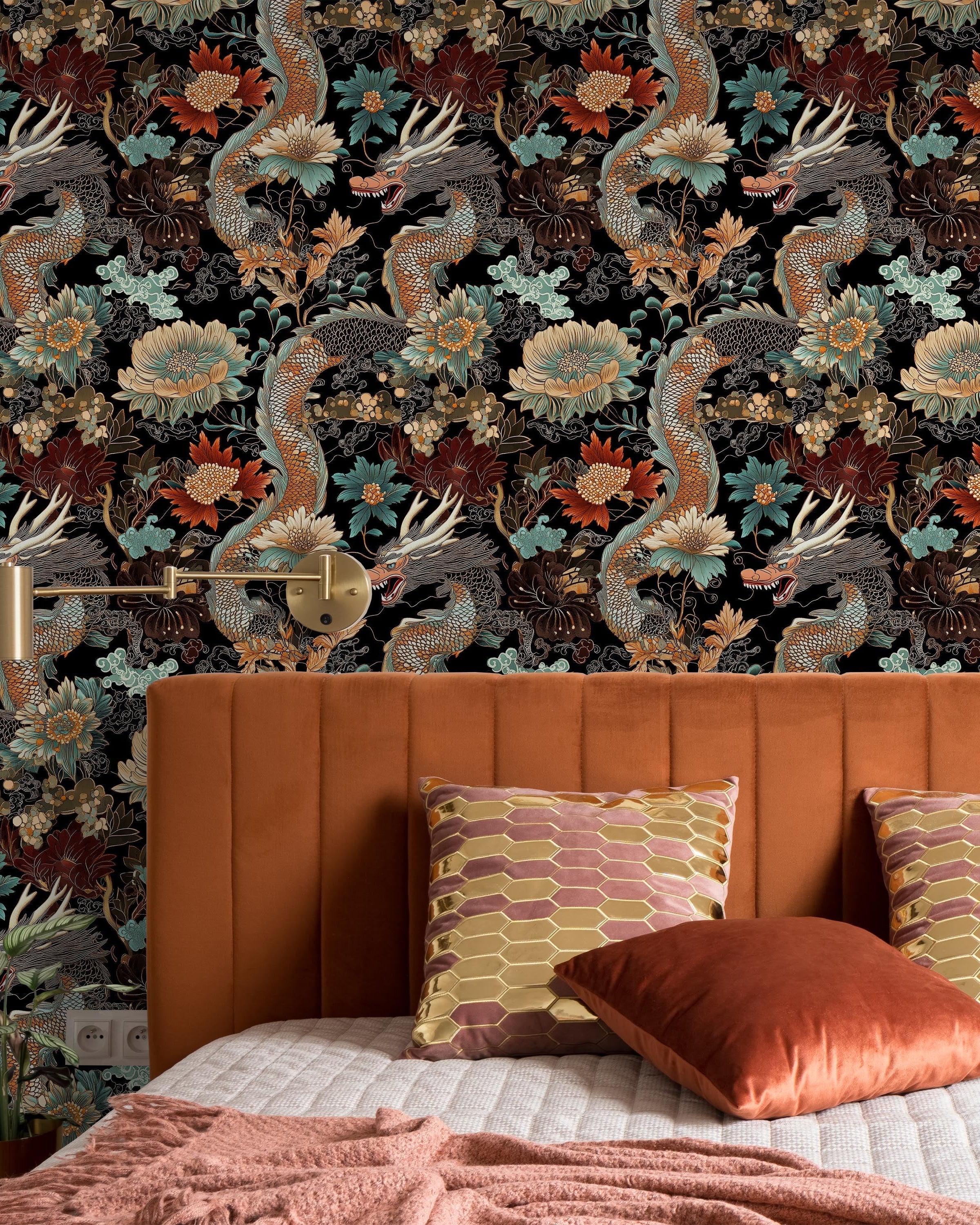 Flower Garden Peel and Stick Wallpaper, Removable Wallpaper, Traditional Wallpaper | DeccoPrint