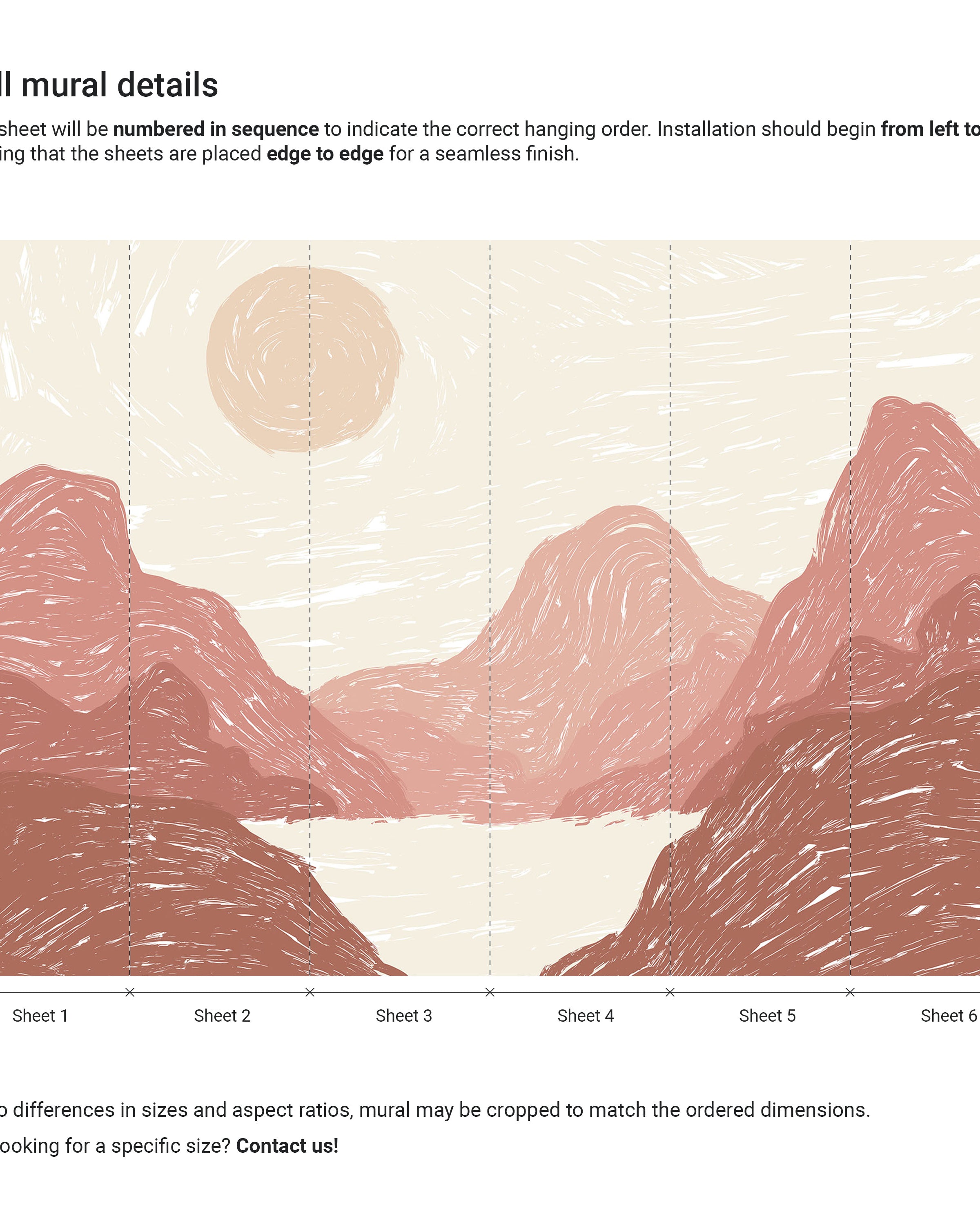Sunset View Mural Peel and Stick Wallpaper, Removable Wallpaper, Traditional Wallpaper | DeccoPrint