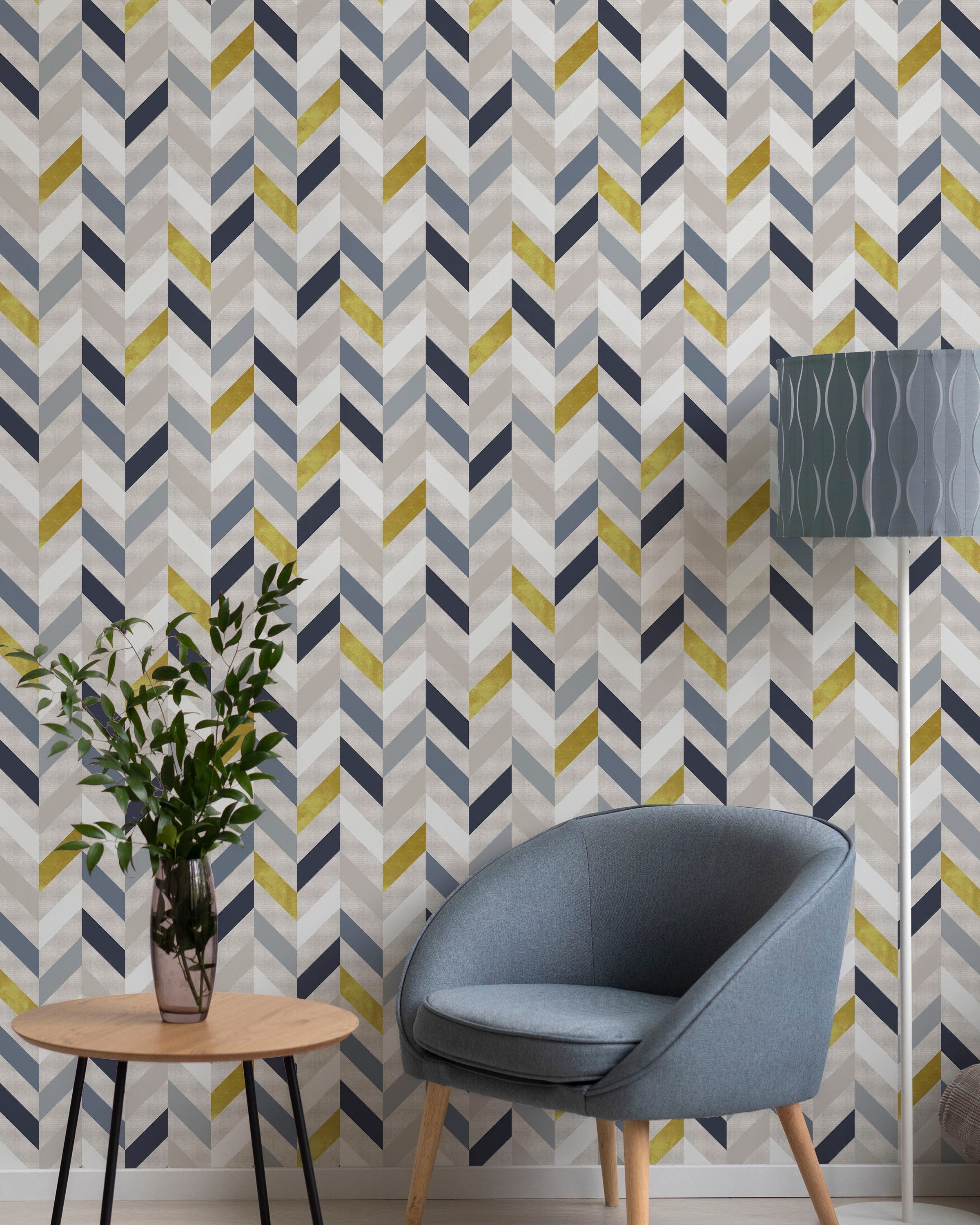 Vertical Ribbons Peel and Stick Wallpaper, Removable Wallpaper, Traditional Wallpaper | DeccoPrint