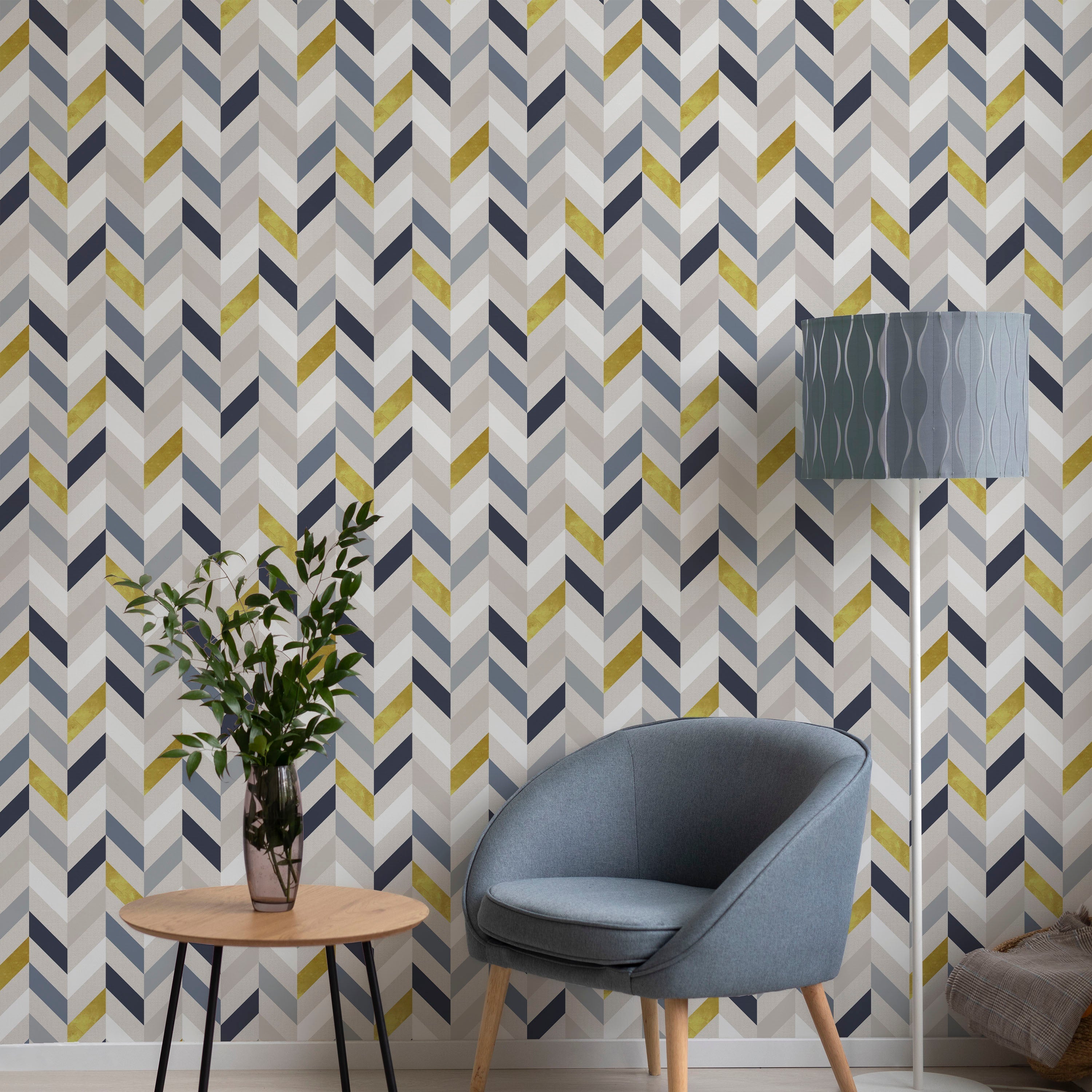 Vertical Ribbons Peel and Stick Wallpaper, Removable Wallpaper, Traditional Wallpaper | DeccoPrint