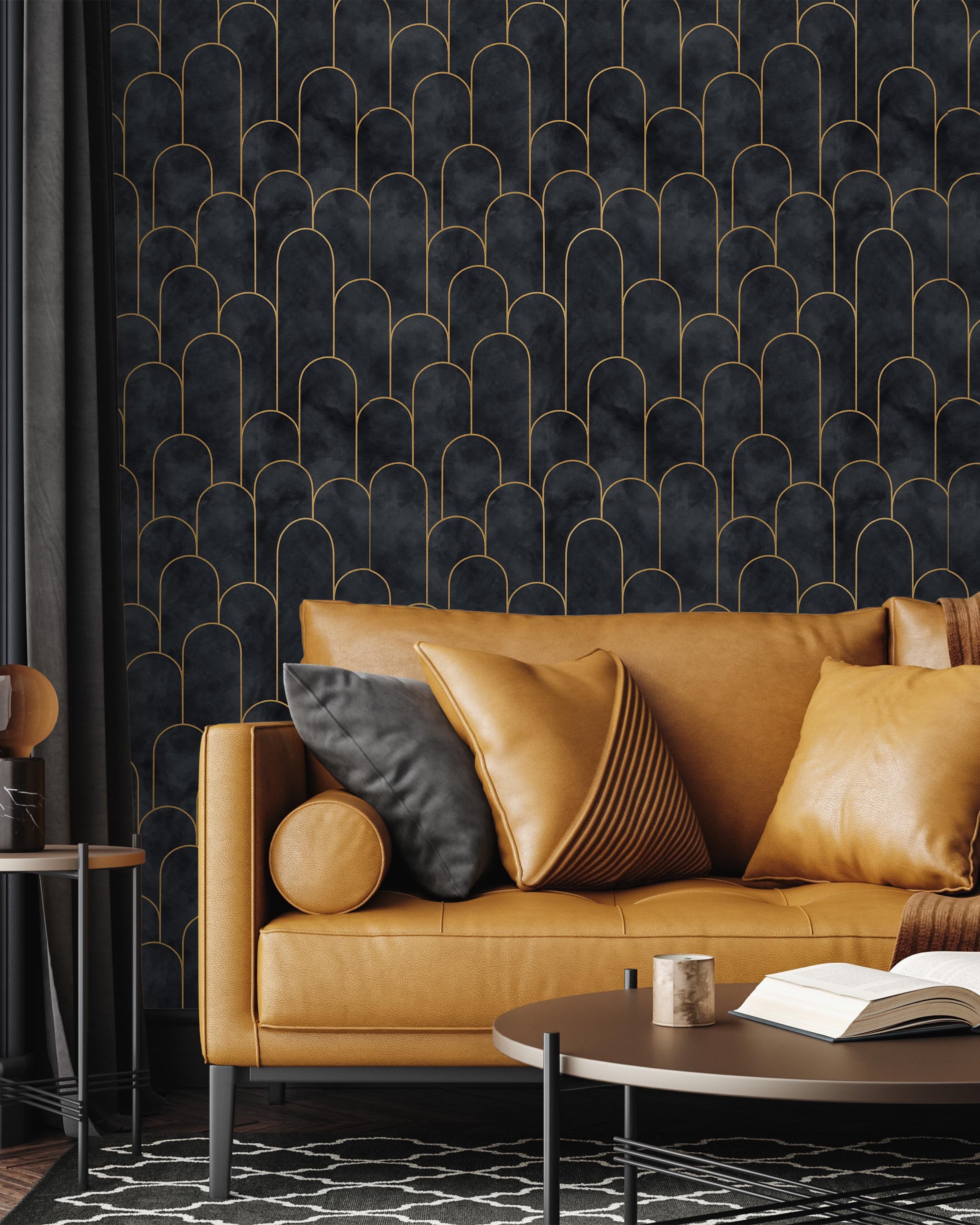 Ornate Deco Peel and Stick Wallpaper, Removable Wallpaper, Traditional Wallpaper | DeccoPrint