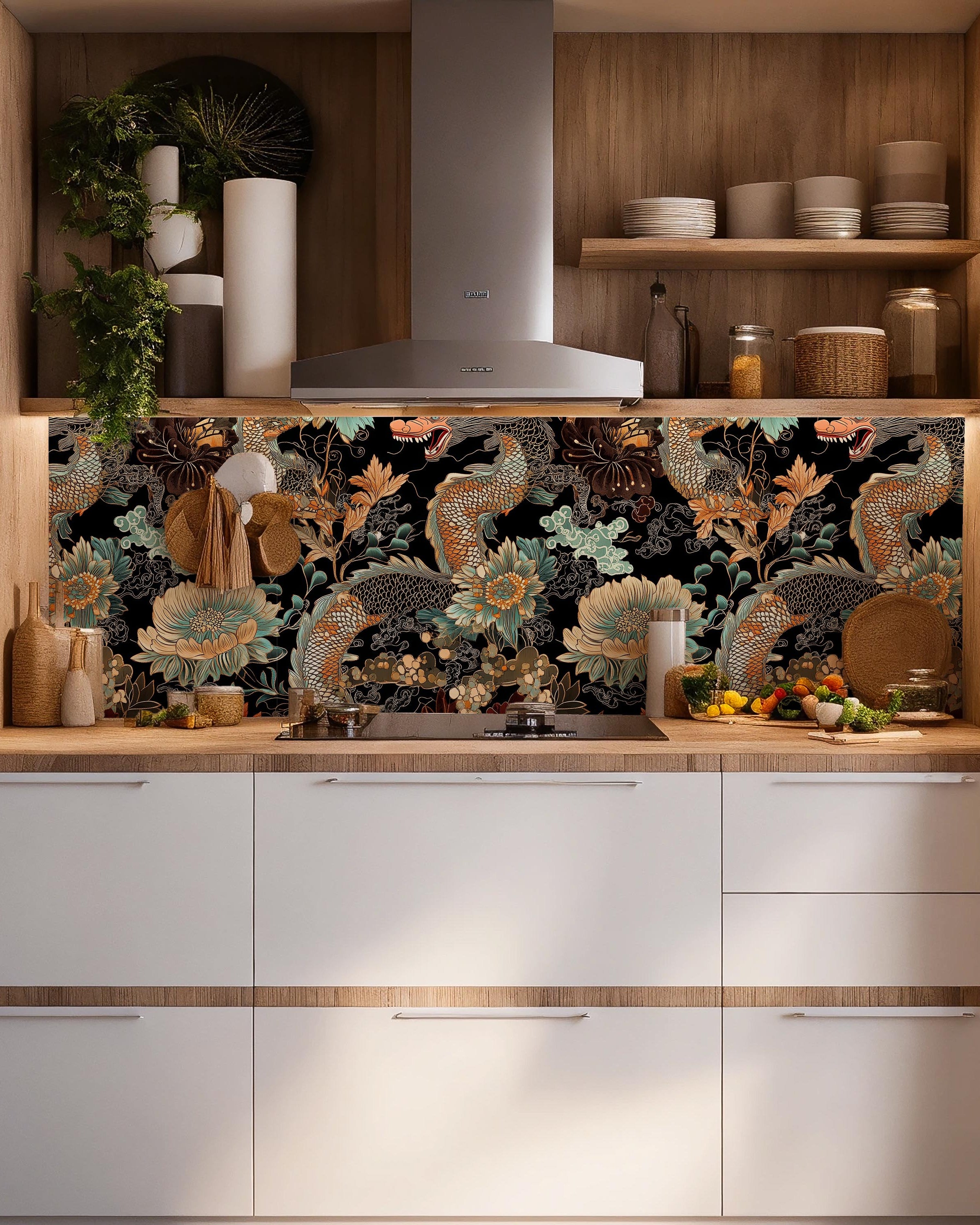 Flower Garden Peel and Stick Wallpaper, Removable Wallpaper, Traditional Wallpaper | DeccoPrint