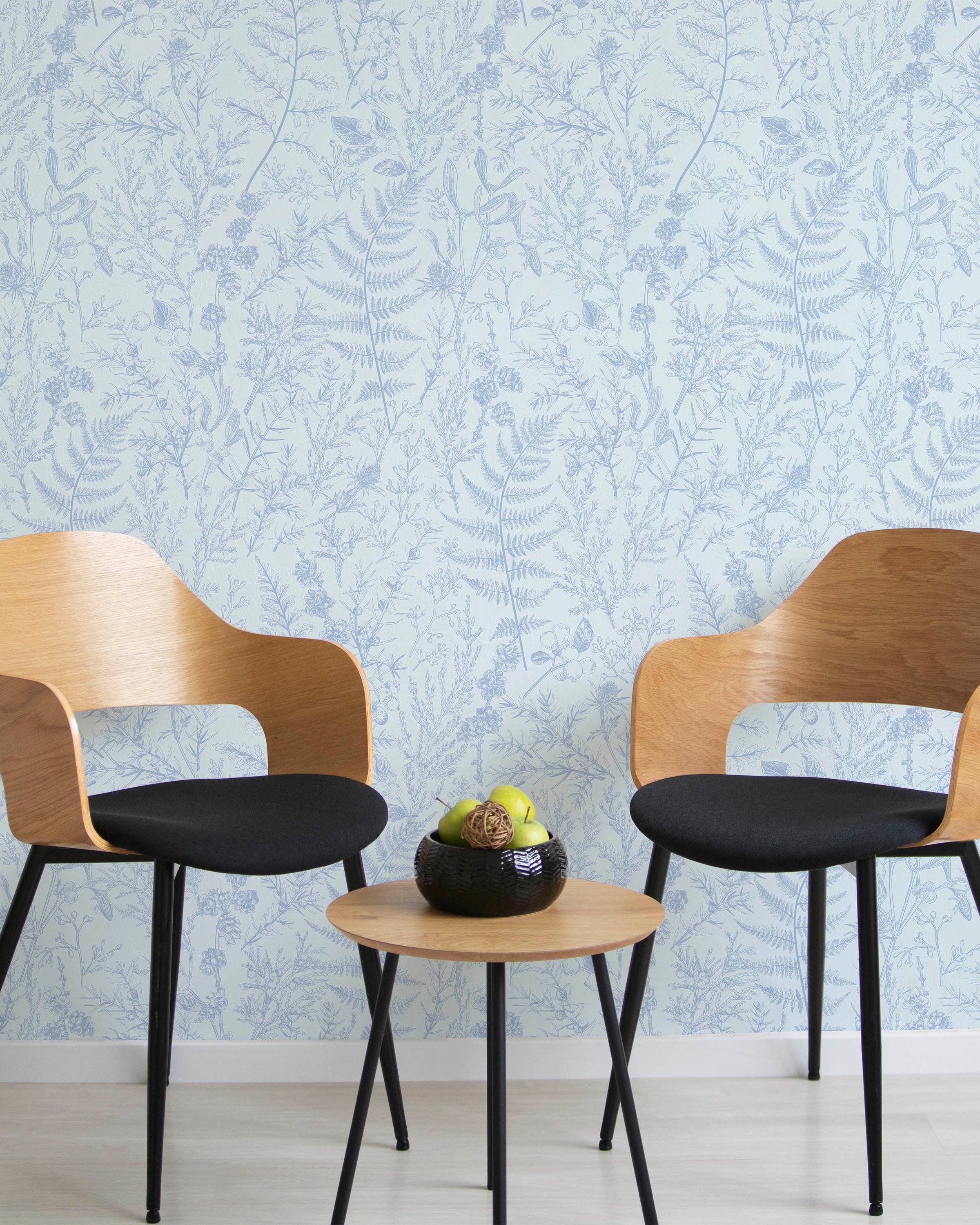 Forest Dream Peel and Stick Wallpaper, Removable Wallpaper, Traditional Wallpaper - Lavender Blue | DeccoPrint
