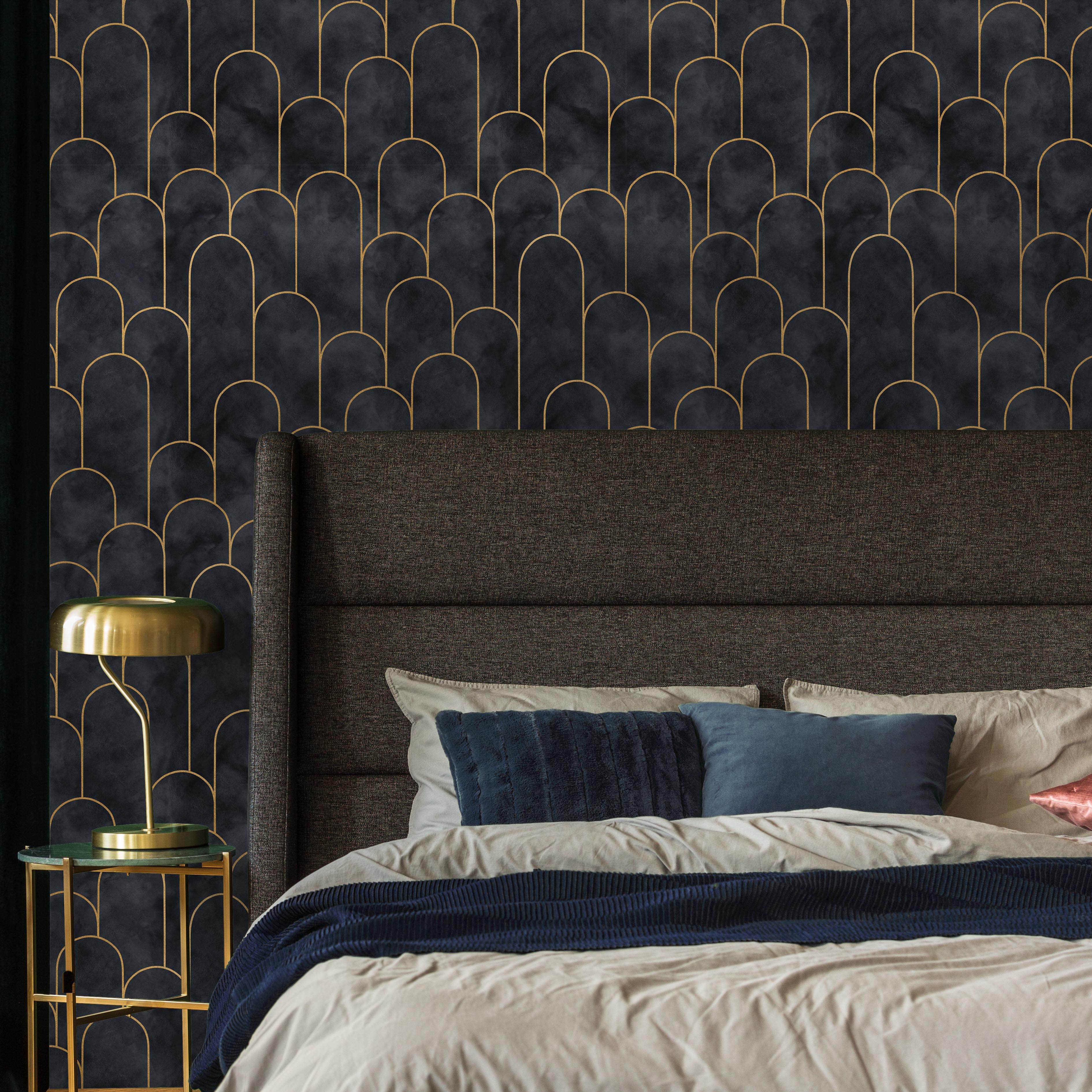 Ornate Deco Peel and Stick Wallpaper, Removable Wallpaper, Traditional Wallpaper | DeccoPrint