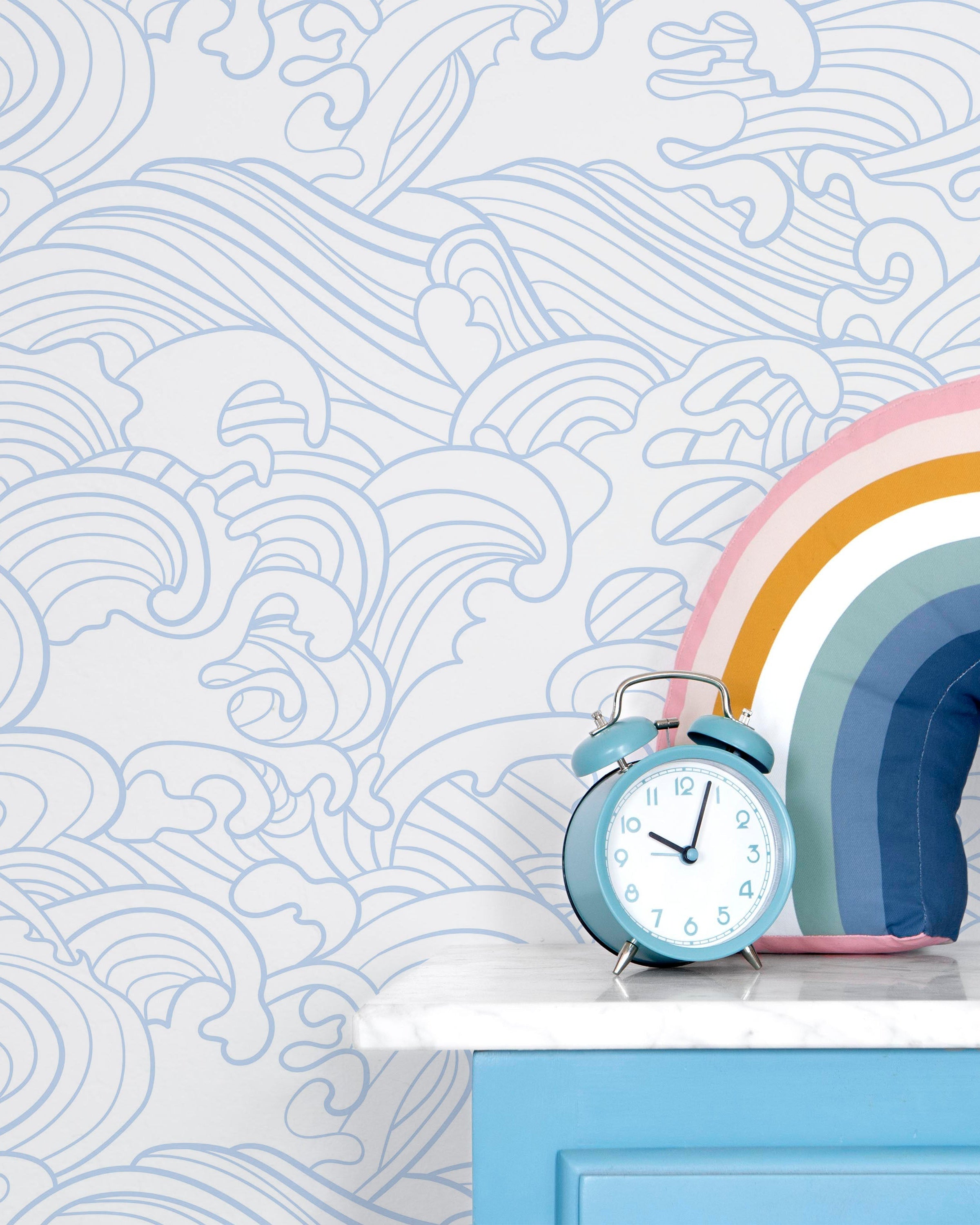 Ocean Waves Peel and Stick Wallpaper, Removable Wallpaper, Traditional Wallpaper | DeccoPrint