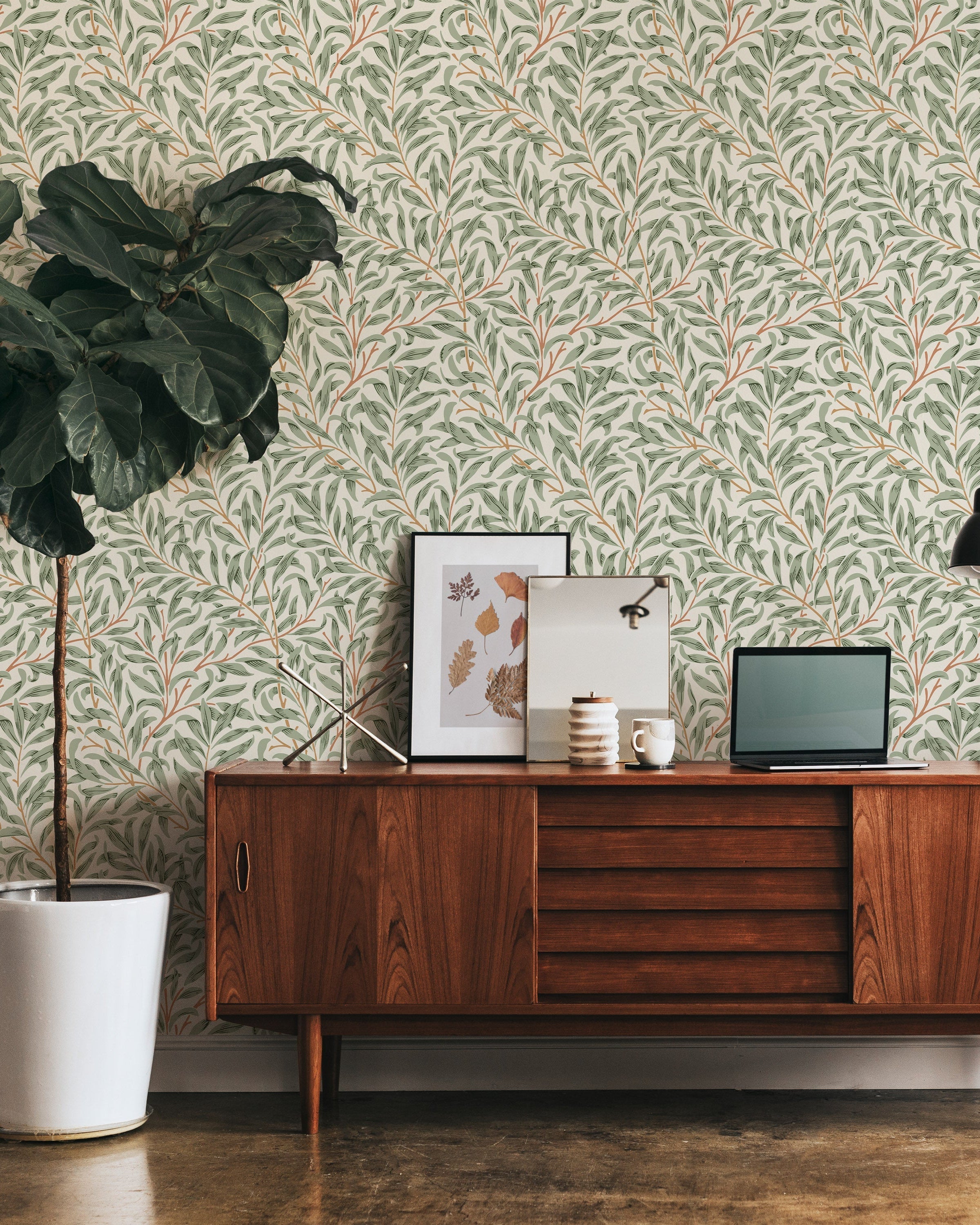 William Morris X Willow Bough Peel and Stick Wallpaper, Removable Wallpaper, Traditional Wallpaper - Muted Autumn | DeccoPrint