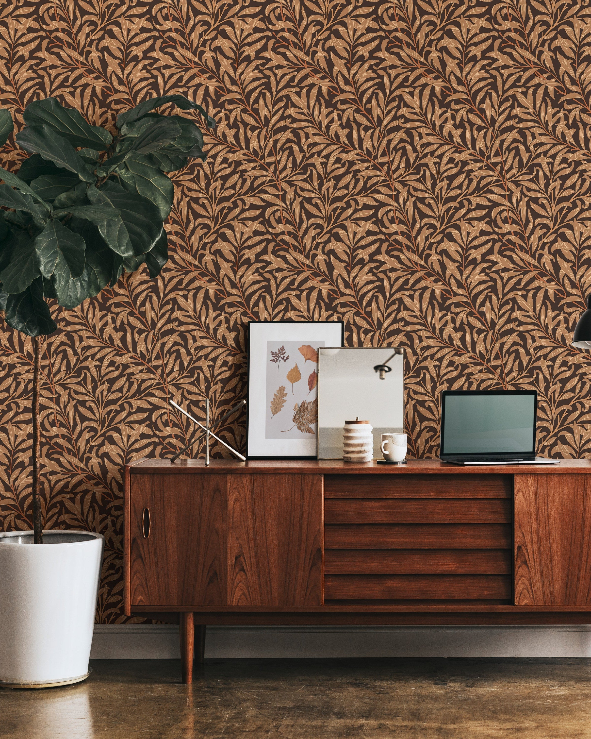 William Morris X Willow Bough Peel and Stick Wallpaper, Removable Wallpaper, Traditional Wallpaper - Autumn | DeccoPrint