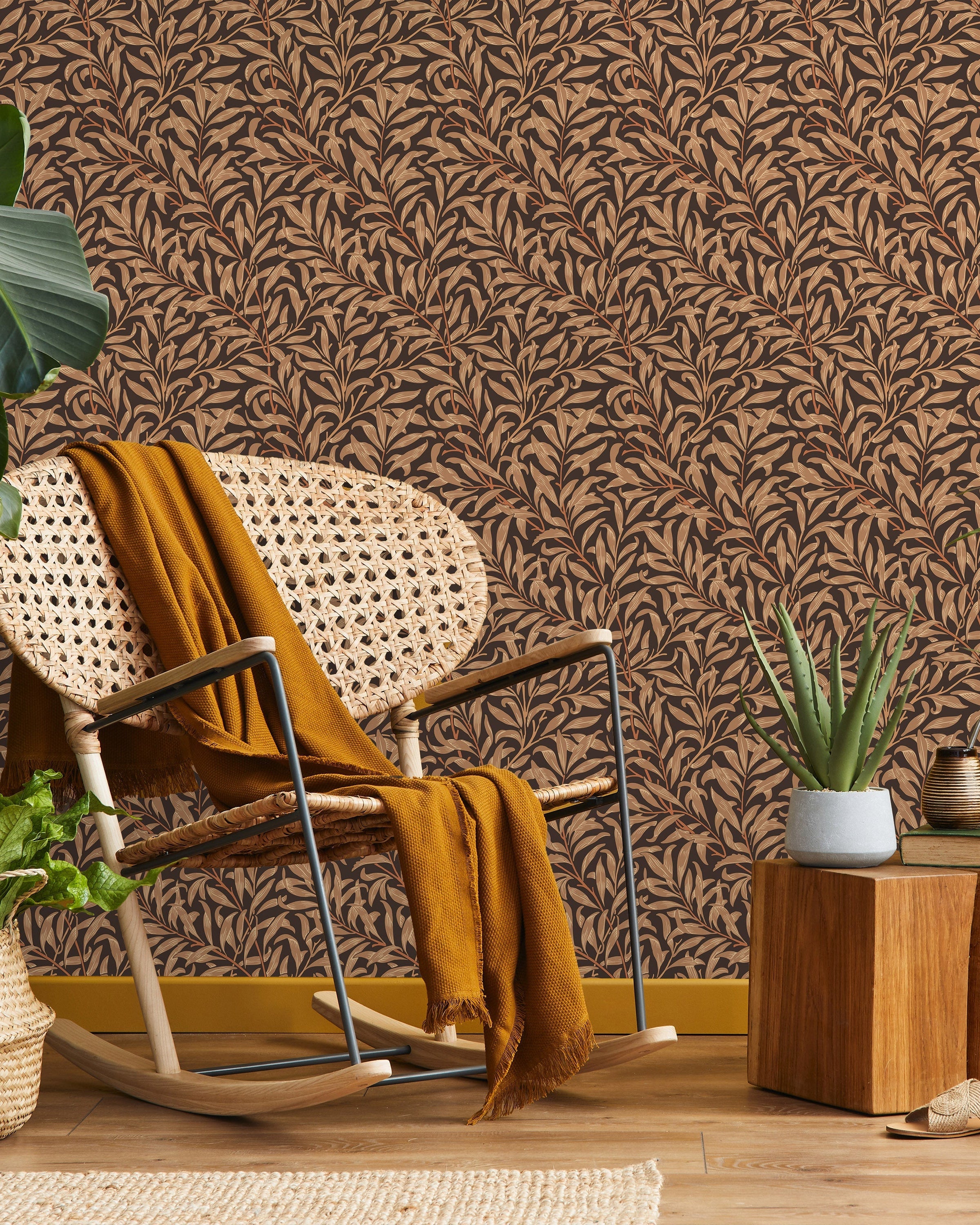 William Morris X Willow Bough Peel and Stick Wallpaper, Removable Wallpaper, Traditional Wallpaper - Autumn | DeccoPrint