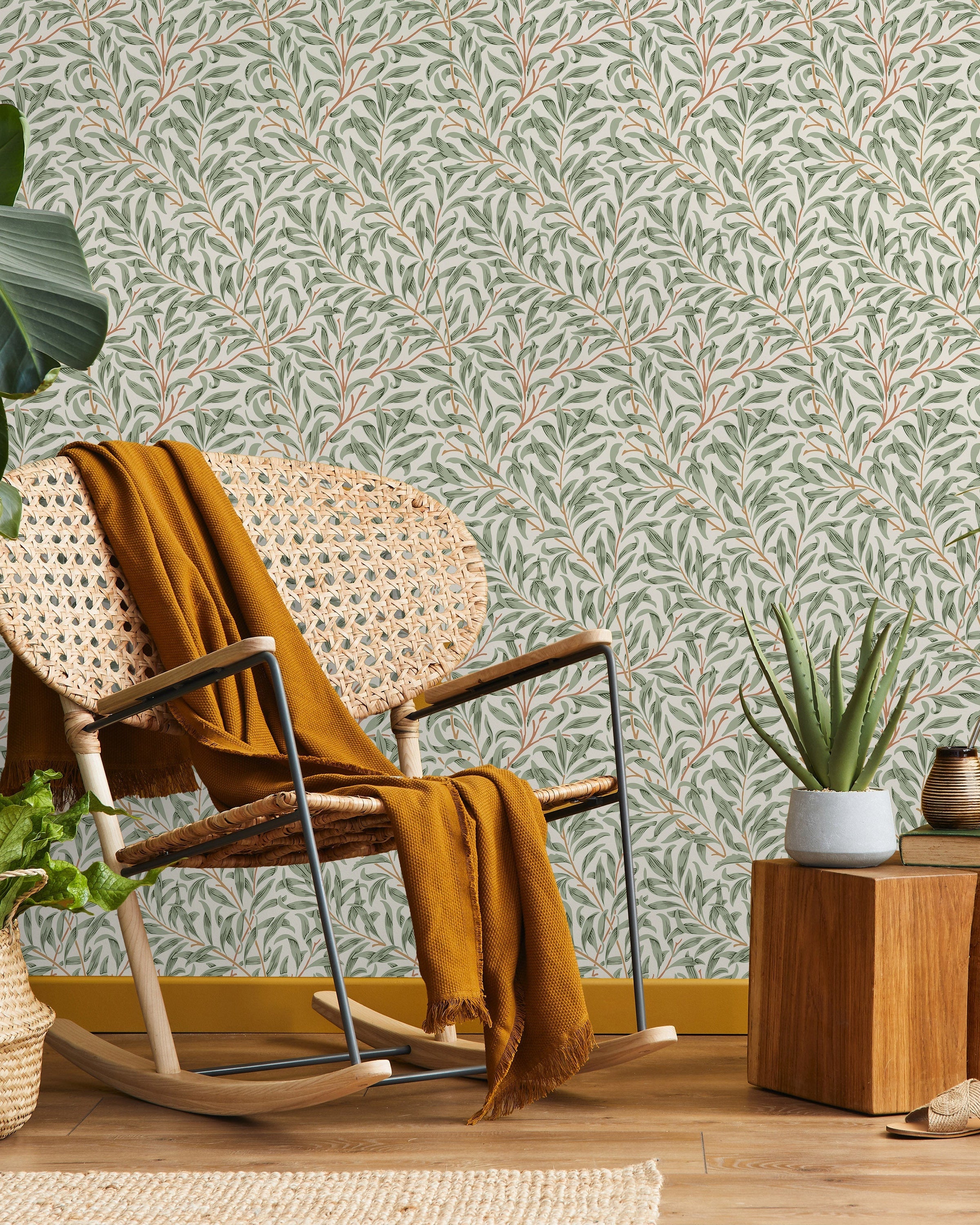 William Morris X Willow Bough Peel and Stick Wallpaper, Removable Wallpaper, Traditional Wallpaper - Muted Autumn | DeccoPrint