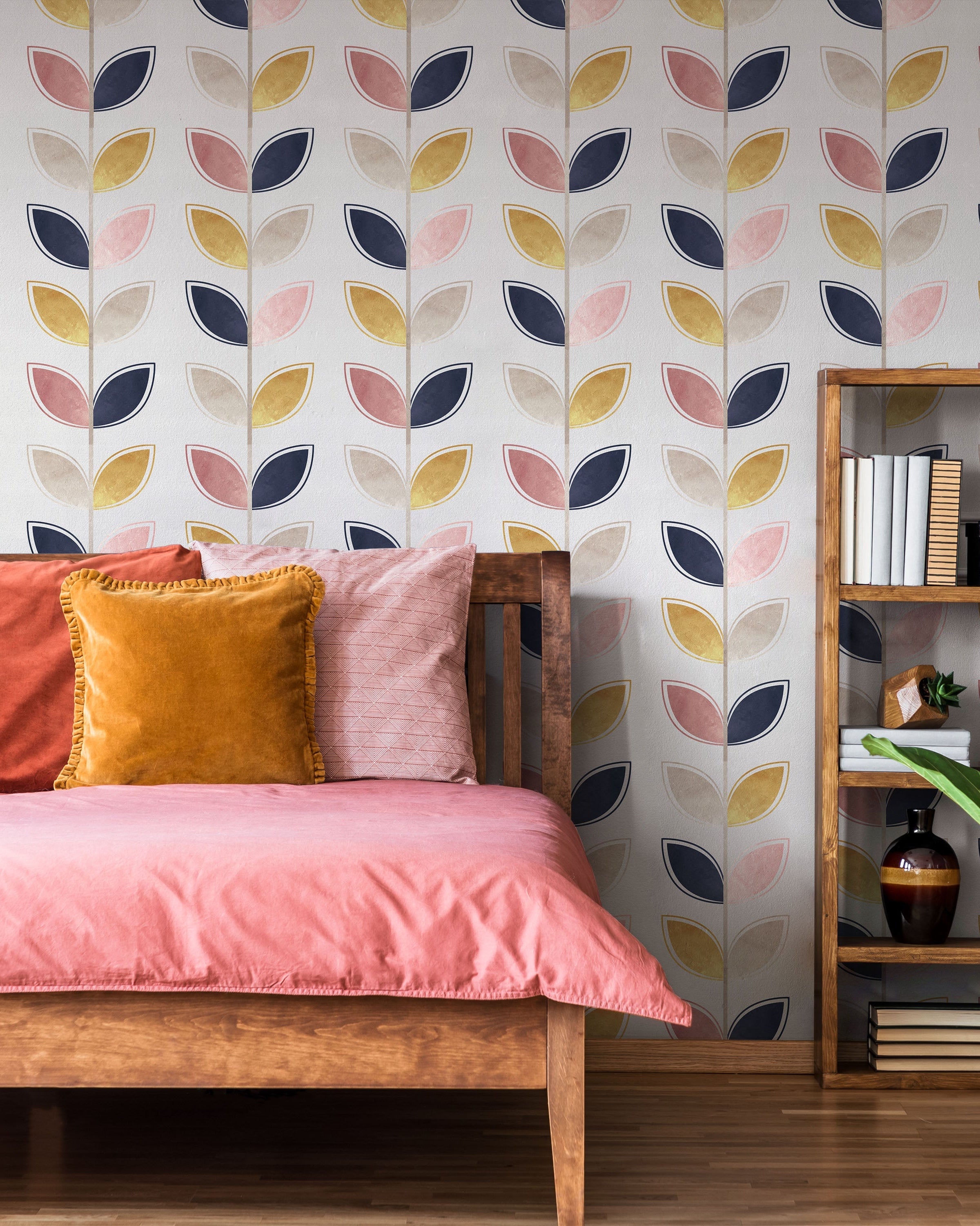 Cute Petals Peel and Stick Wallpaper, Removable Wallpaper, Traditional Wallpaper | DeccoPrint