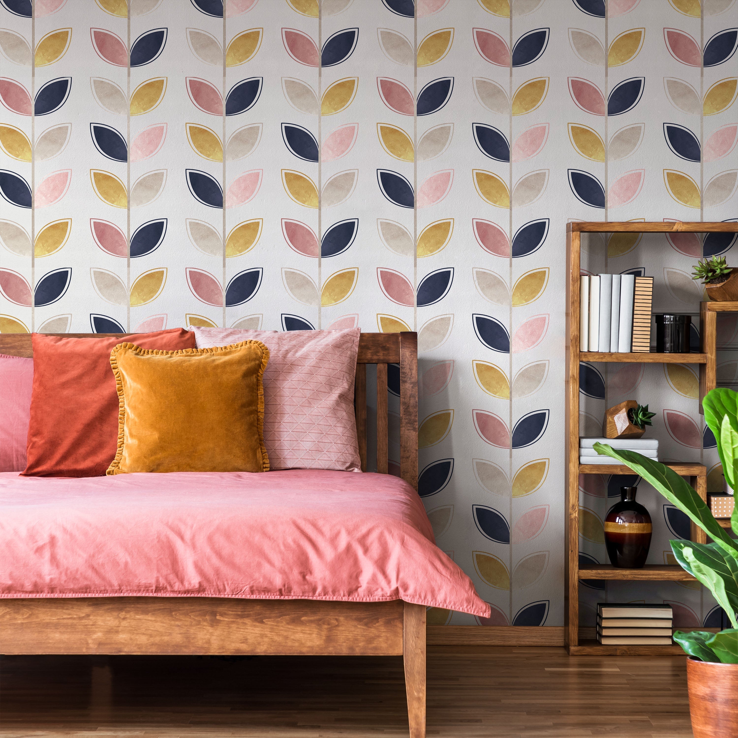 Cute Petals Peel and Stick Wallpaper, Removable Wallpaper, Traditional Wallpaper | DeccoPrint