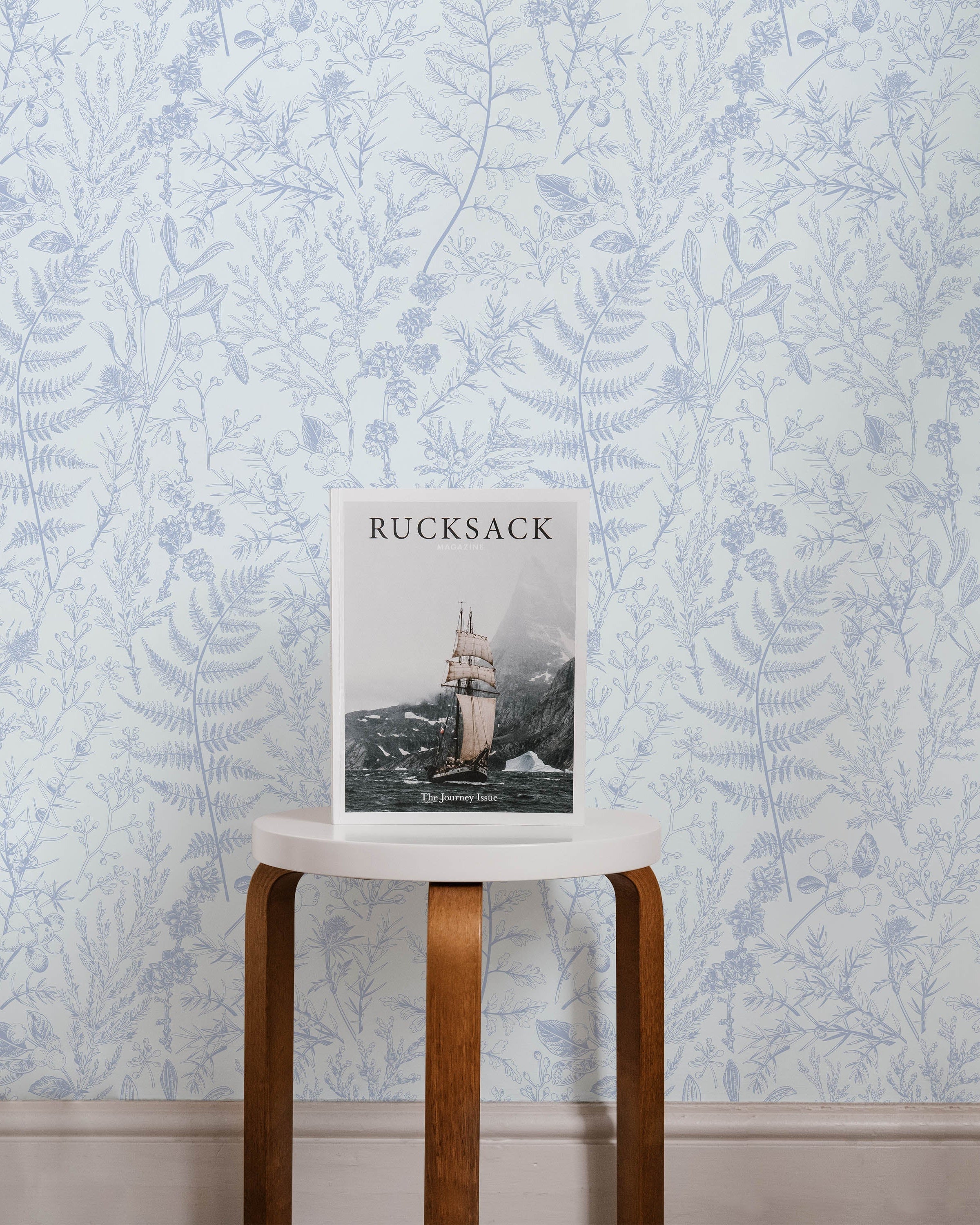 Forest Dream Peel and Stick Wallpaper, Removable Wallpaper, Traditional Wallpaper - Lavender Blue | DeccoPrint