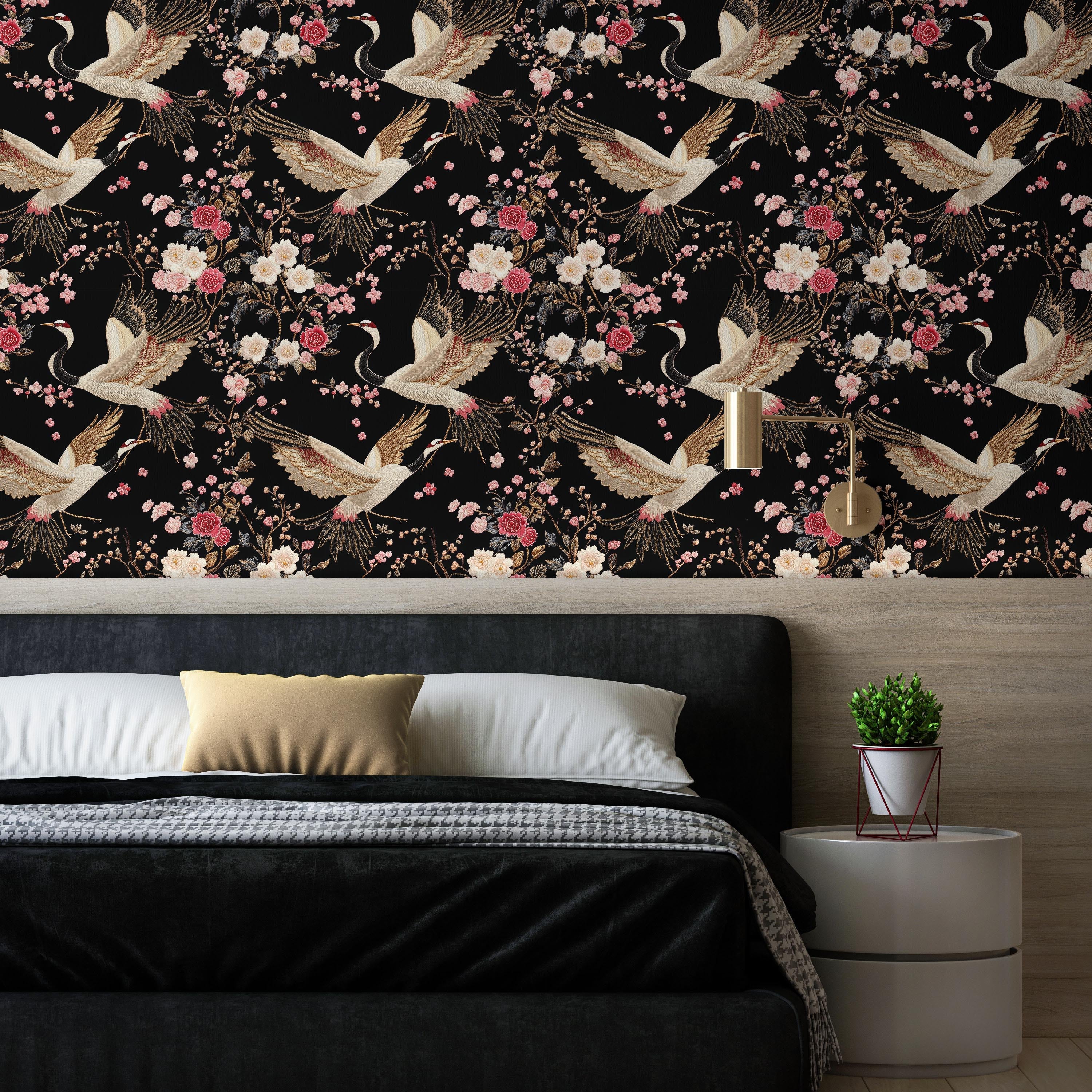 Japanese Tapestry Peel and Stick Wallpaper, Removable Wallpaper, Traditional Wallpaper | DeccoPrint
