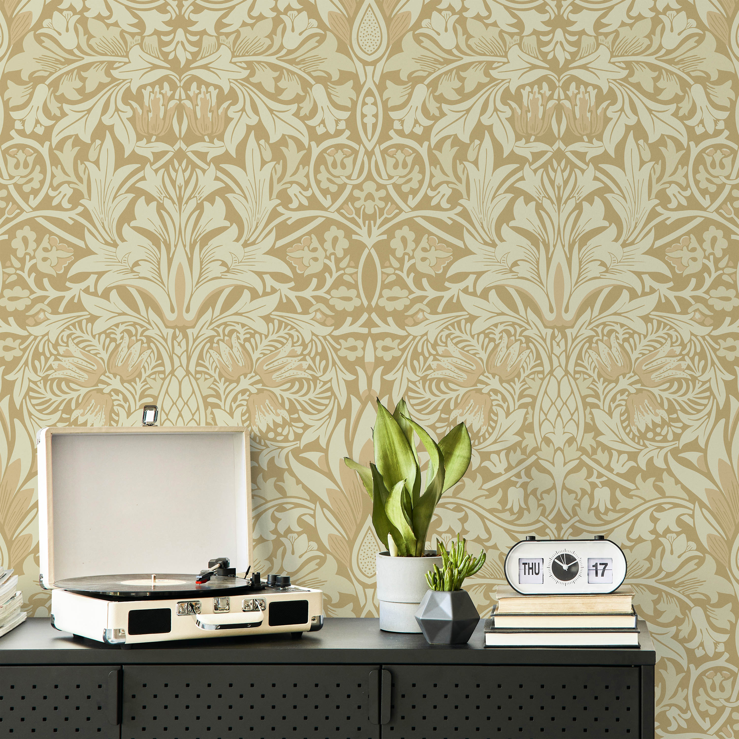 William Morris X Snakeshead Peel and Stick Wallpaper, Removable Wallpaper, Traditional Wallpaper - Yellow | DeccoPrint