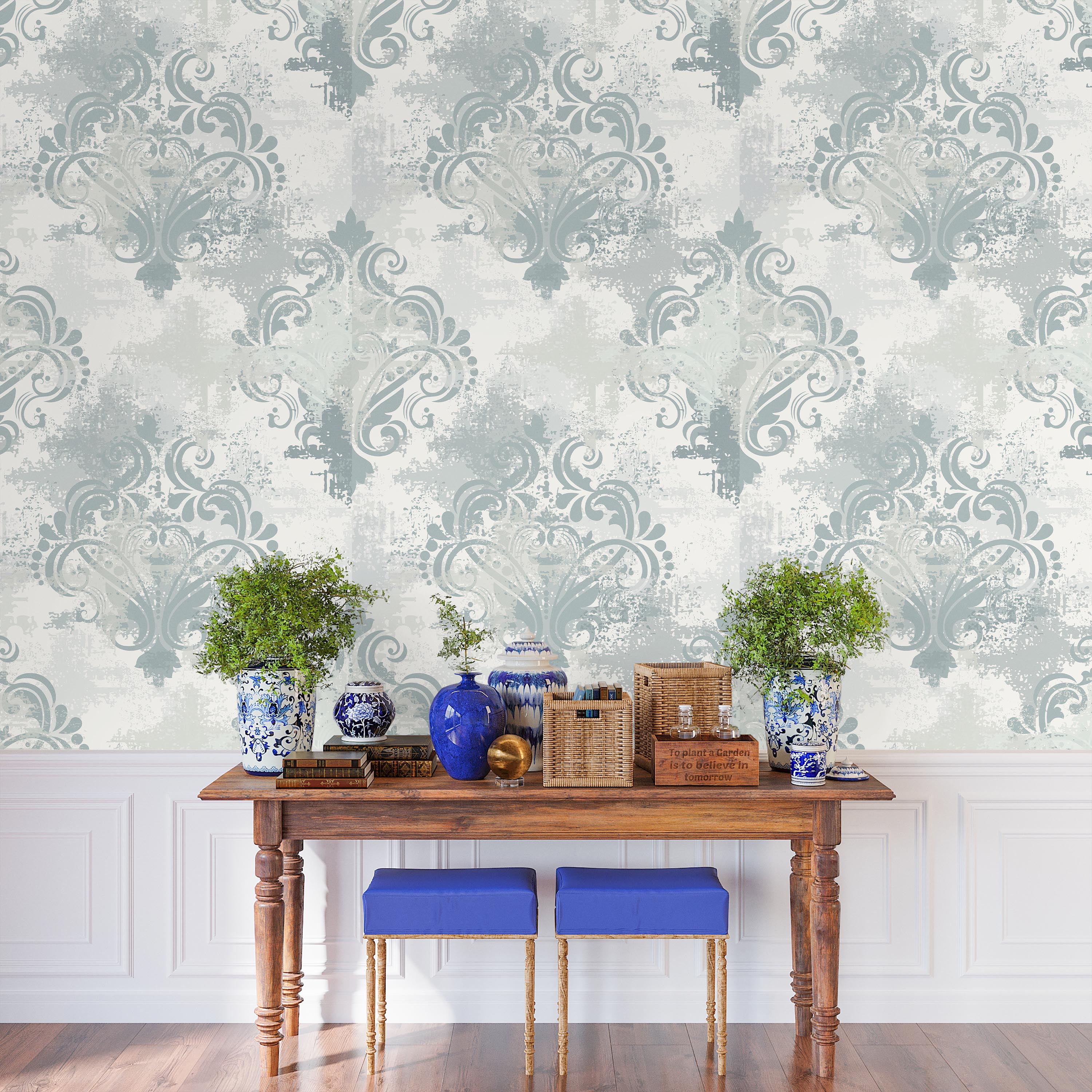 Imperial Rococo Peel and Stick Wallpaper, Removable Wallpaper, Traditional Wallpaper | DeccoPrint