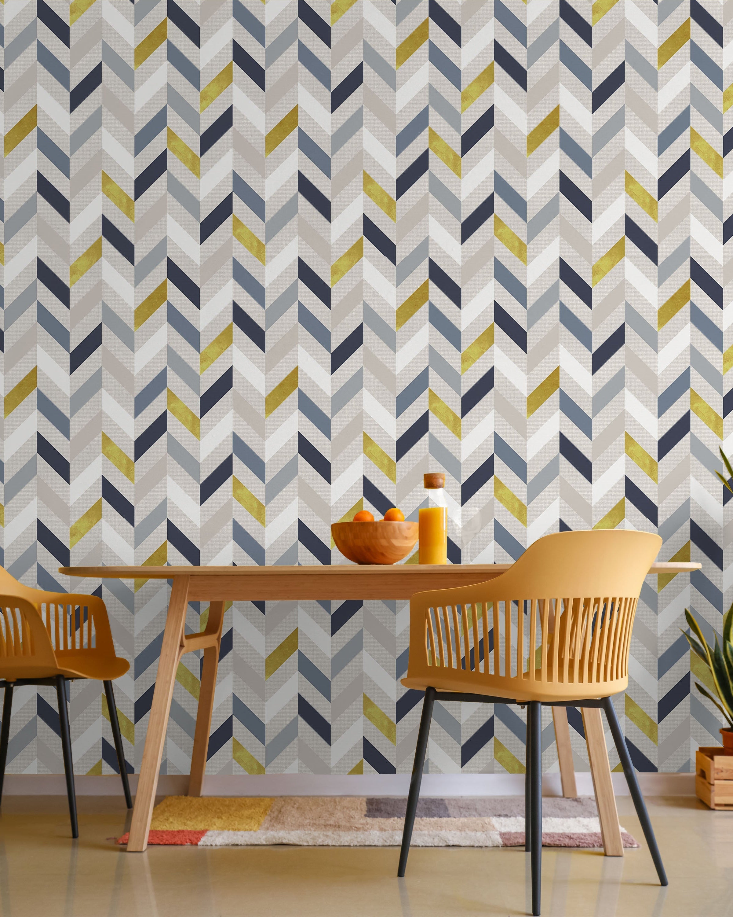 Vertical Ribbons Peel and Stick Wallpaper, Removable Wallpaper, Traditional Wallpaper | DeccoPrint