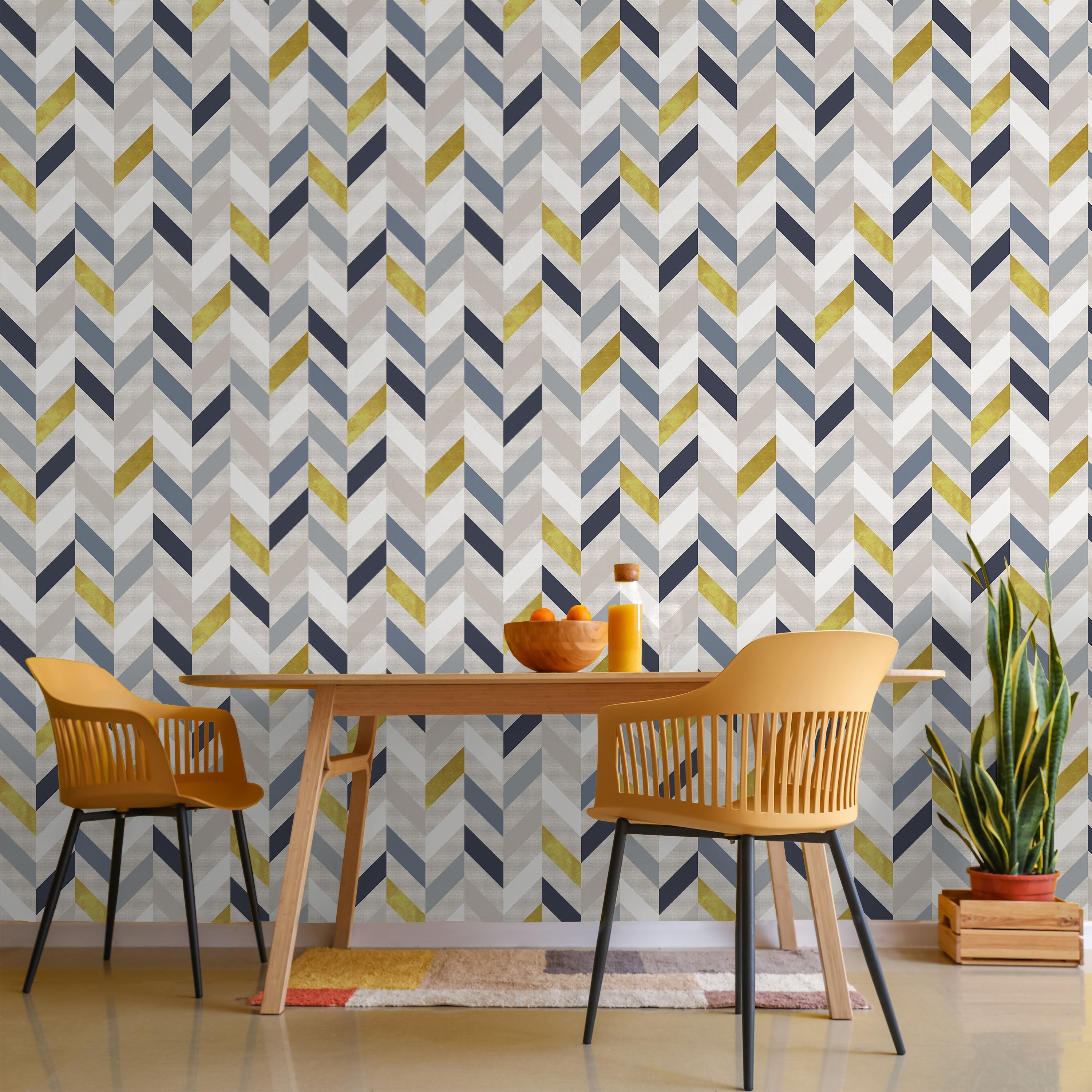 Vertical Ribbons Peel and Stick Wallpaper, Removable Wallpaper, Traditional Wallpaper | DeccoPrint