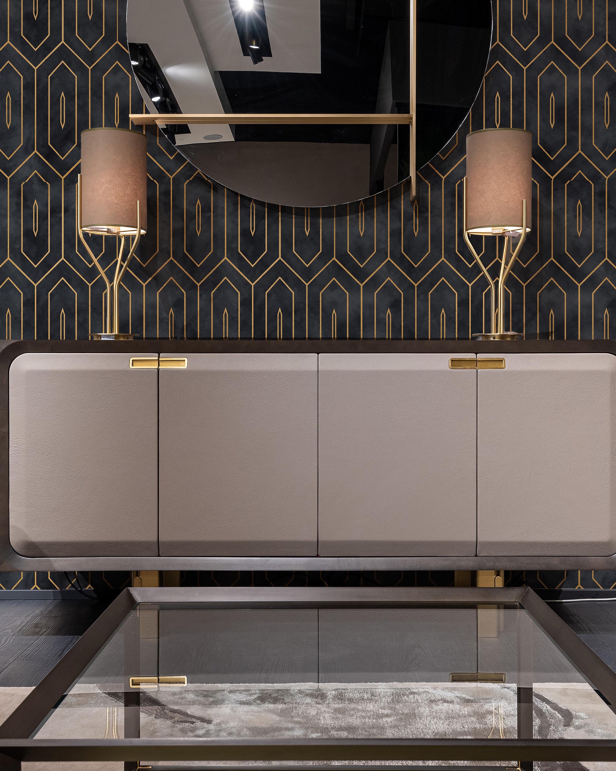 Midnight Deco Peel and Stick Wallpaper, Removable Wallpaper, Traditional Wallpaper | DeccoPrint