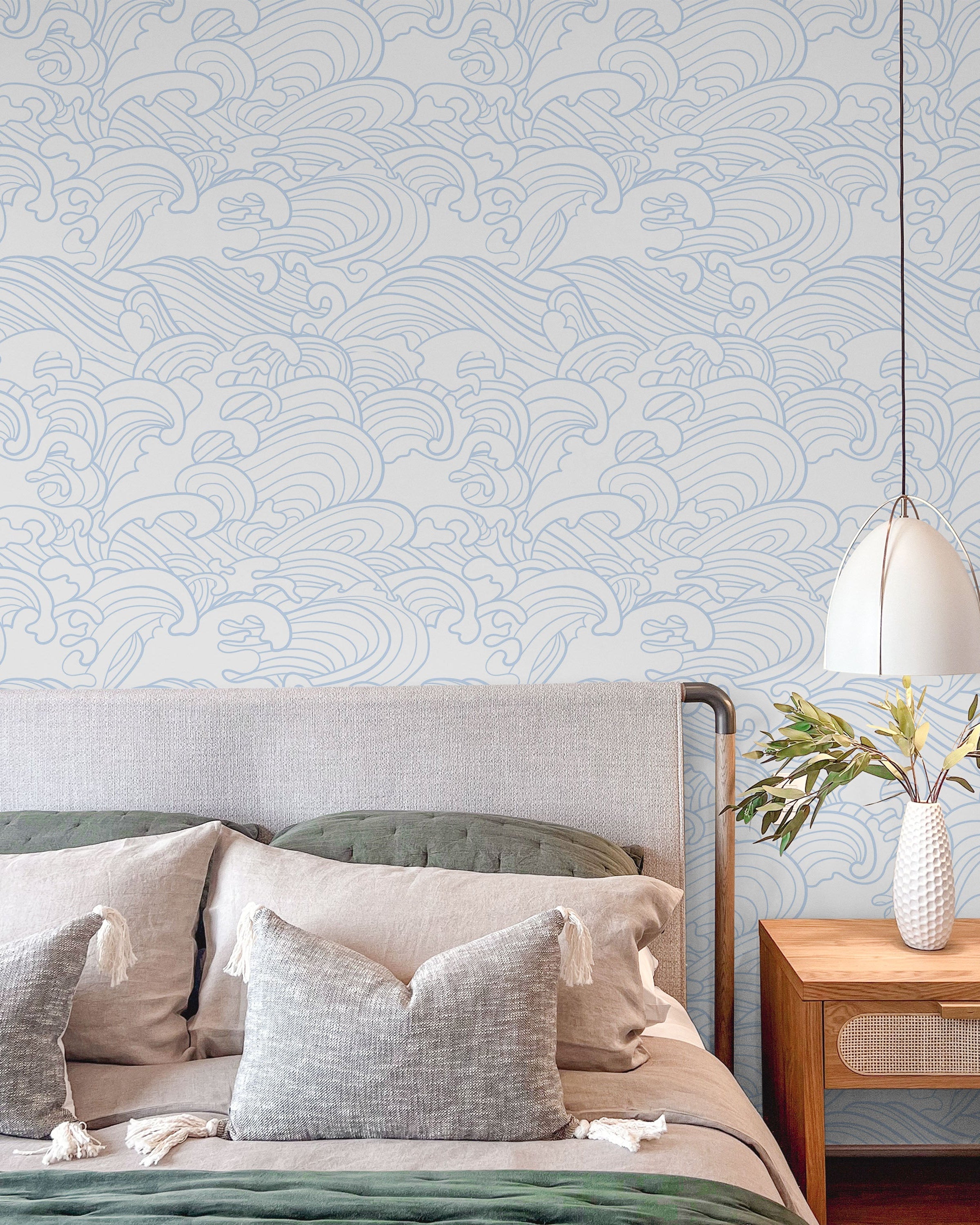 Ocean Waves Peel and Stick Wallpaper, Removable Wallpaper, Traditional Wallpaper | DeccoPrint