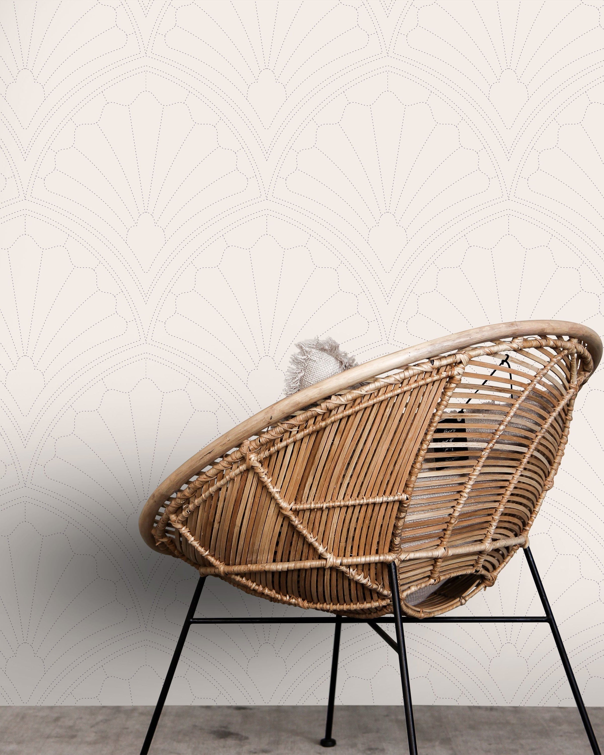 Monochrome Harmony Peel and Stick Wallpaper, Removable Wallpaper, Traditional Wallpaper - Pink | DeccoPrint