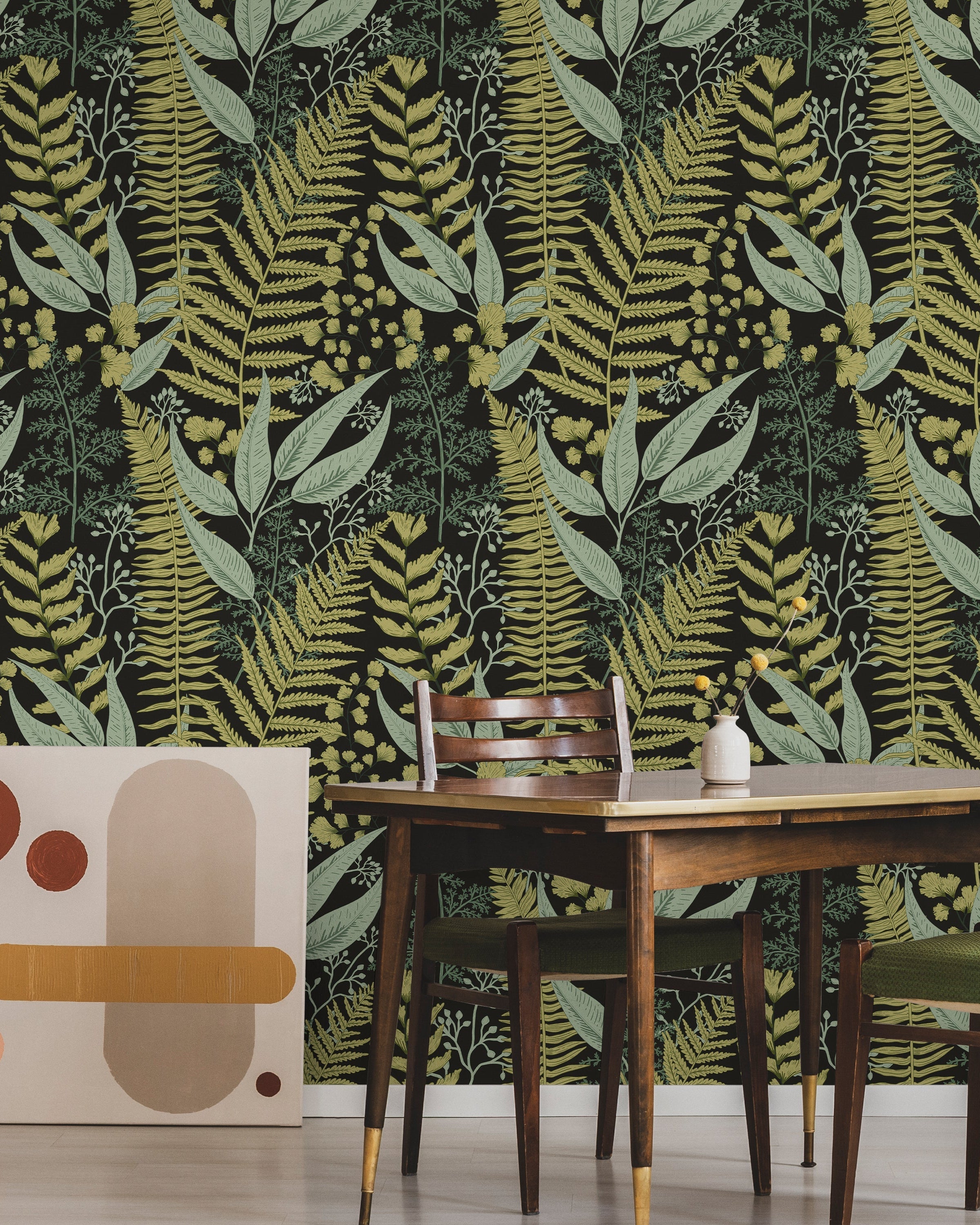 Fern Herbarium Peel and Stick Wallpaper, Removable Wallpaper, Traditional Wallpaper | DeccoPrint