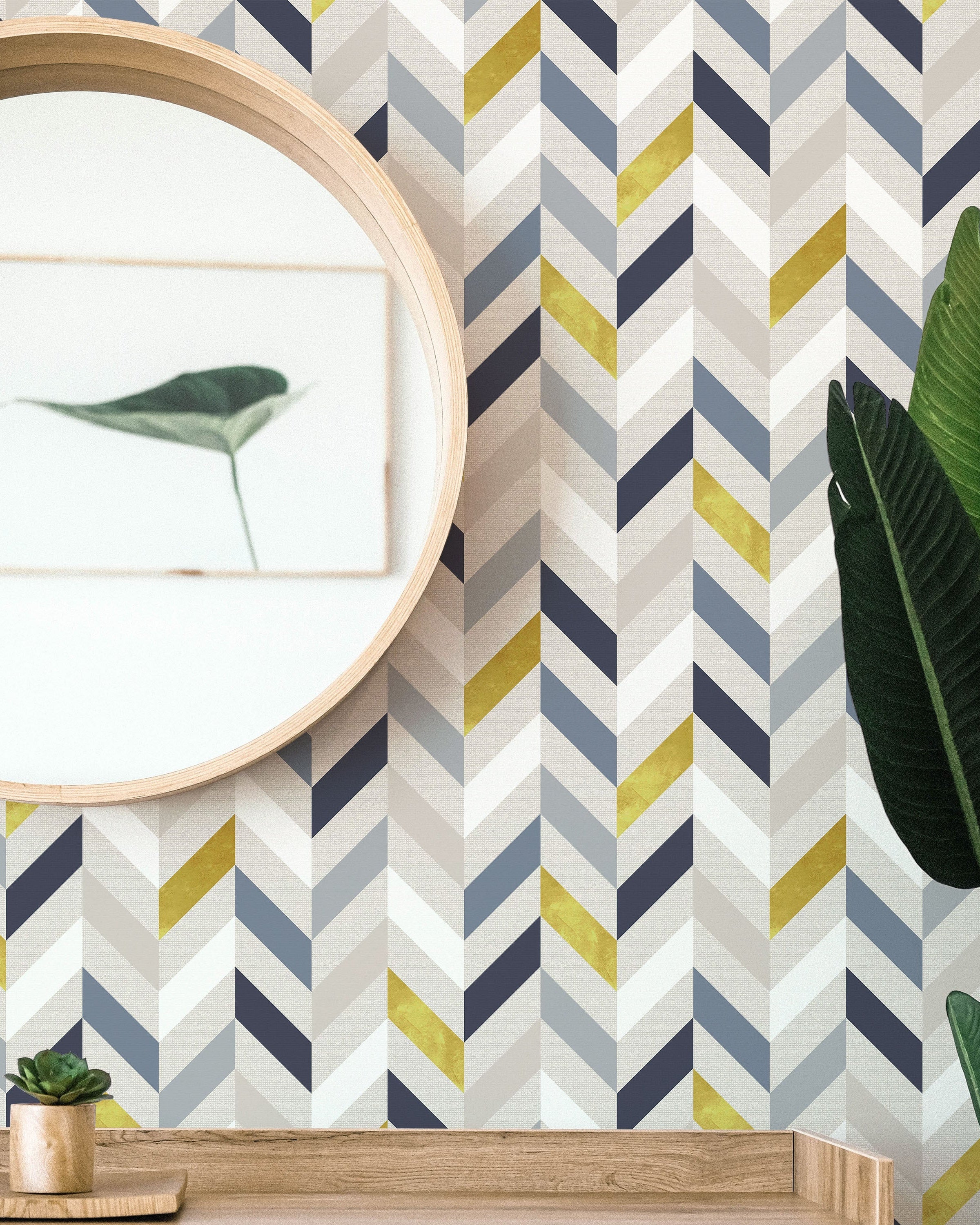 Vertical Ribbons Peel and Stick Wallpaper, Removable Wallpaper, Traditional Wallpaper | DeccoPrint