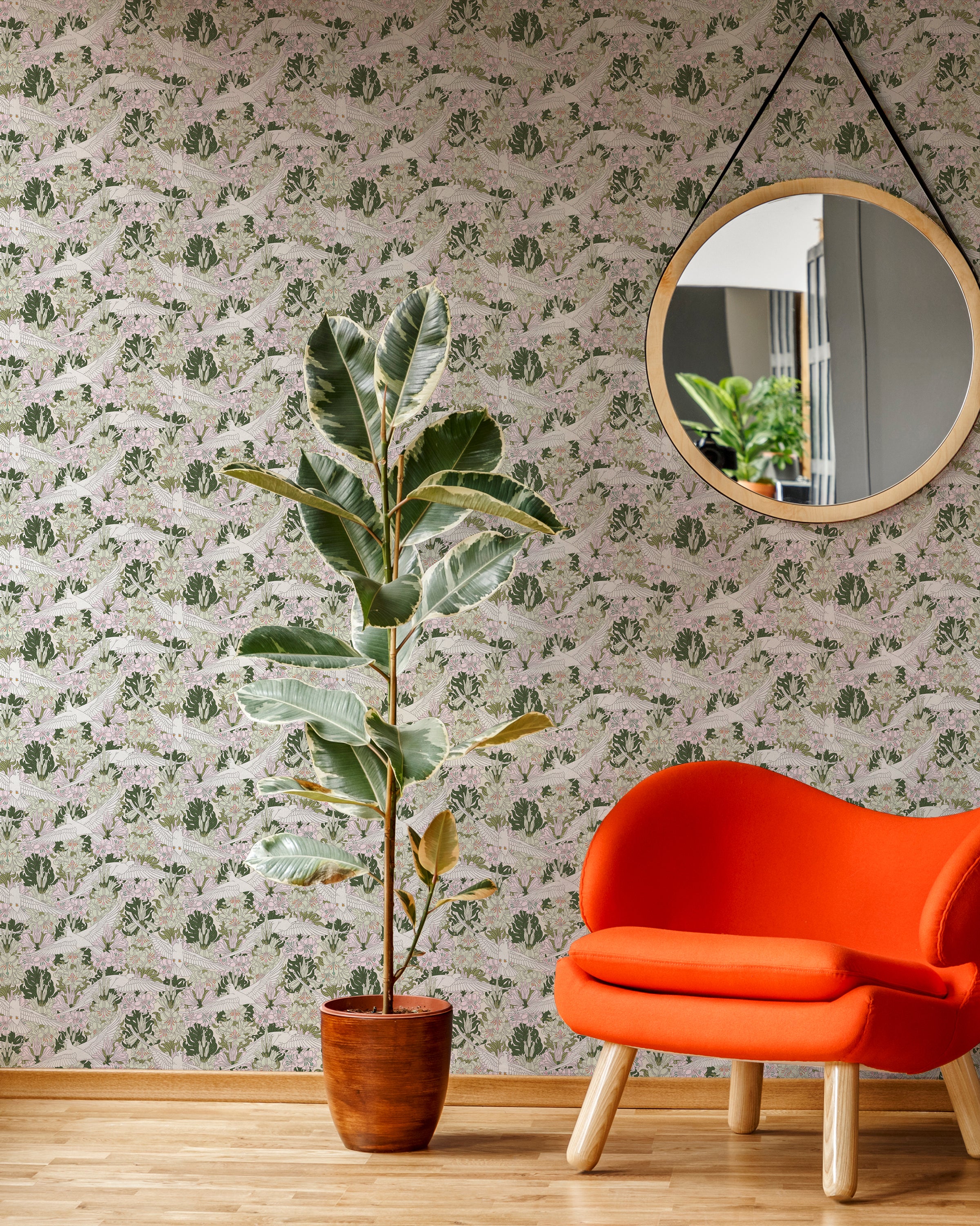 Maurice Pillard Verneuil x Dove and Lilies - Soft Pink | DeccoPrint