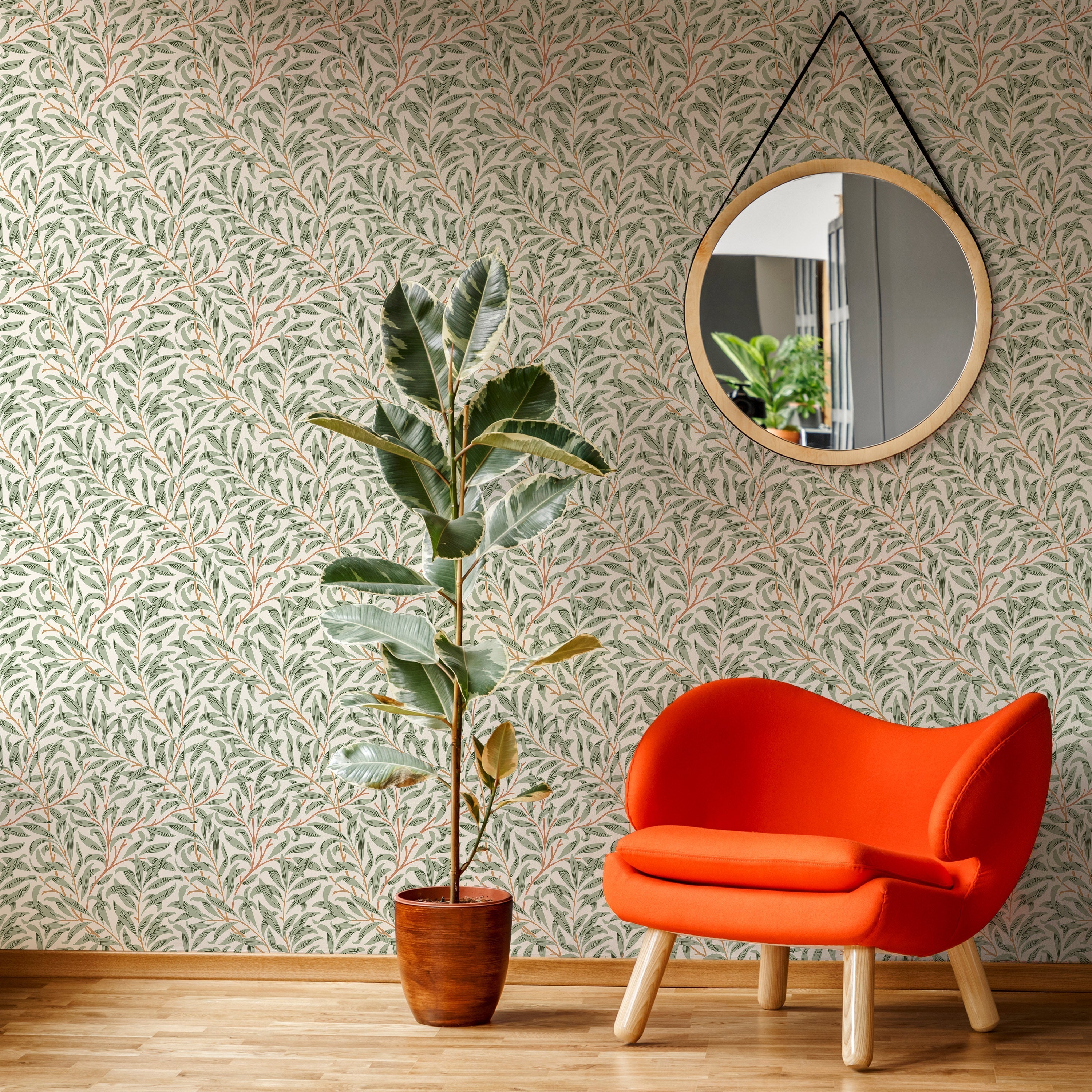 William Morris X Willow Bough Peel and Stick Wallpaper, Removable Wallpaper, Traditional Wallpaper - Muted Autumn | DeccoPrint