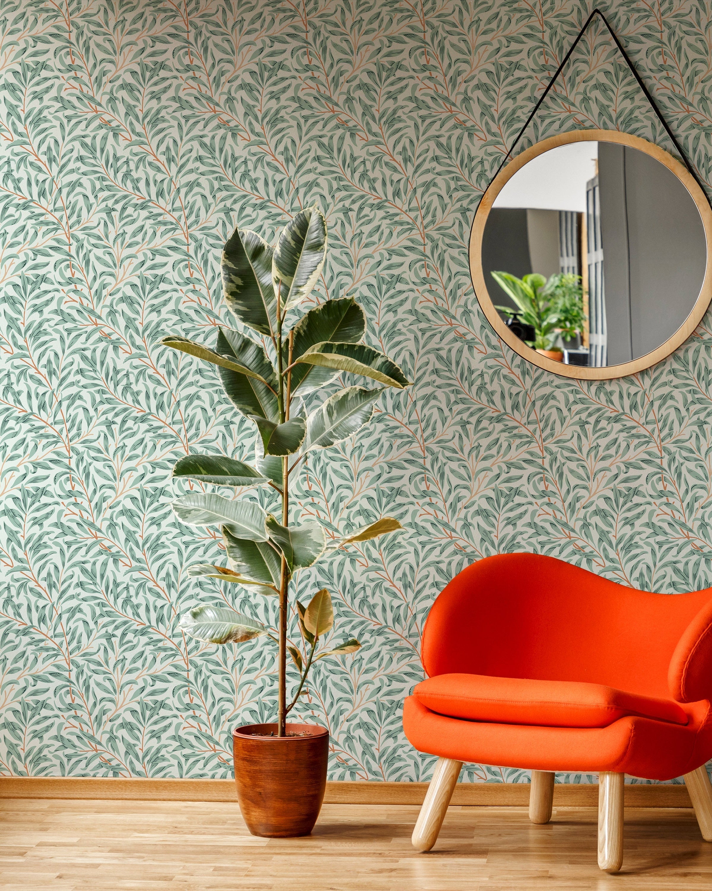 William Morris X Willow Bough Peel and Stick Wallpaper, Removable Wallpaper, Traditional Wallpaper - Cool Spring | DeccoPrint