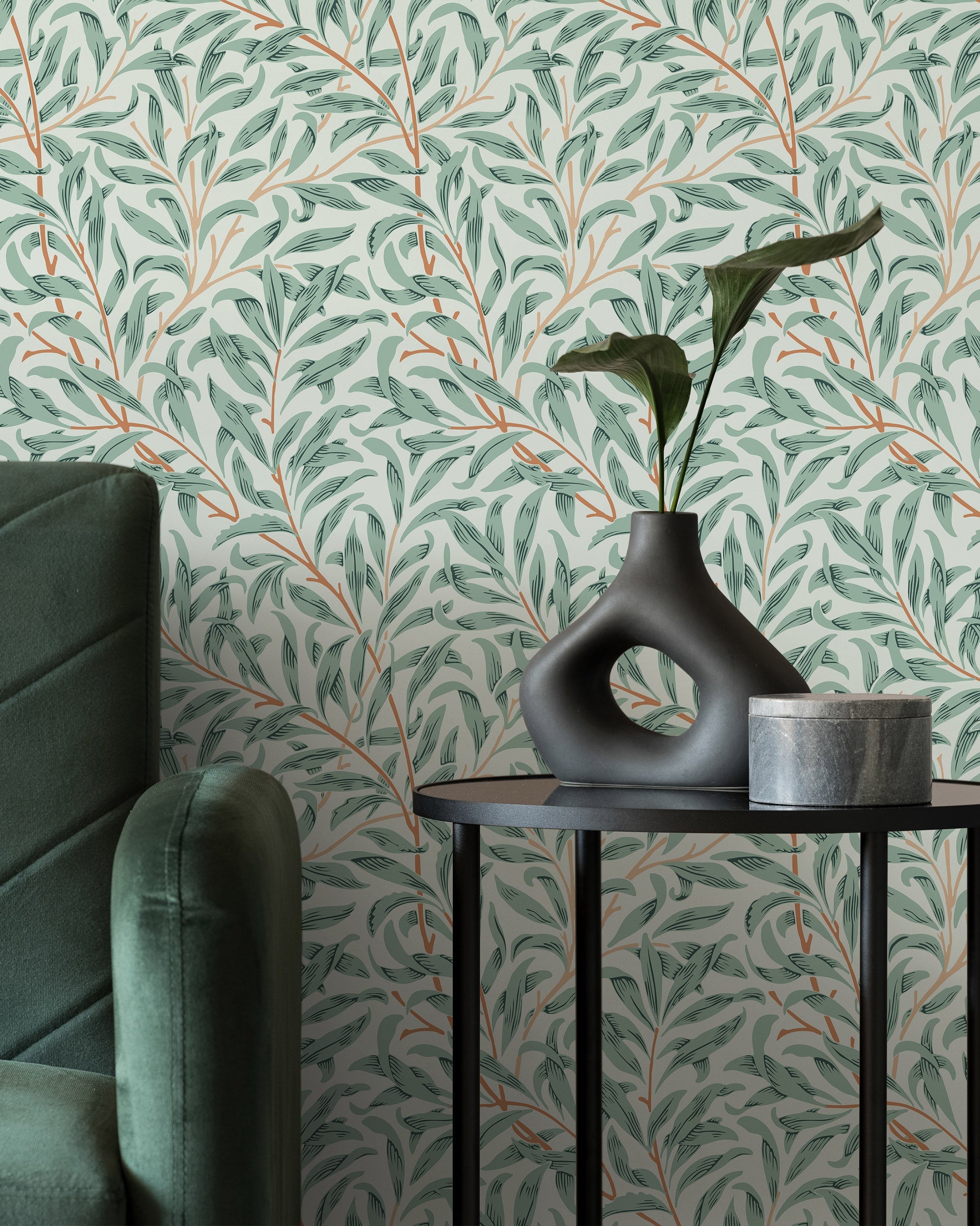 William Morris X Willow Bough Peel and Stick Wallpaper, Removable Wallpaper, Traditional Wallpaper - Cool Spring | DeccoPrint