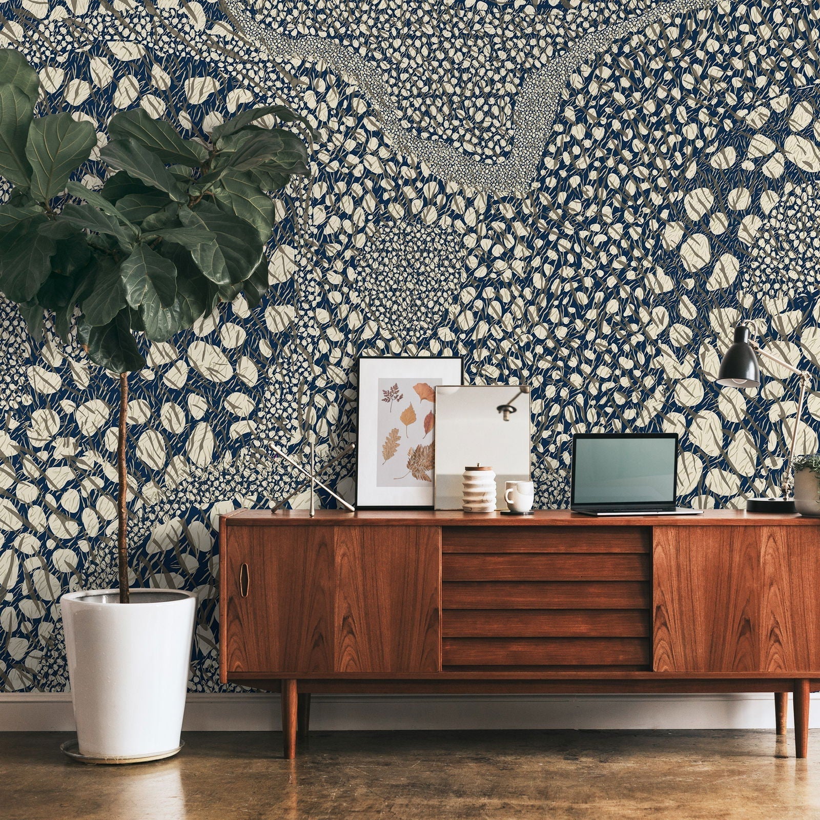 Abstract Pattern Mural Peel and Stick Wallpaper, Removable Wallpaper, Traditional Wallpaper | DeccoPrint