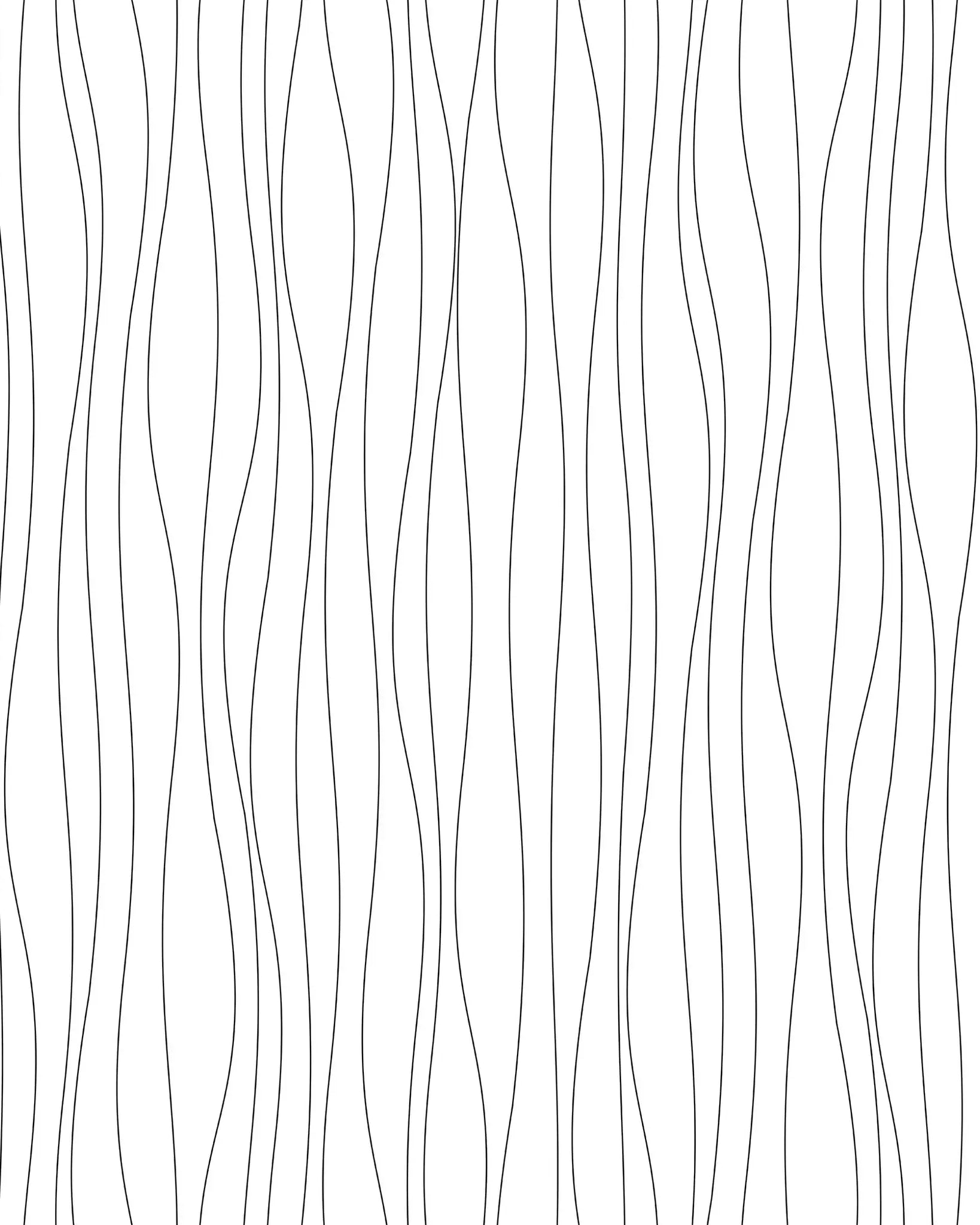 Black wavy line pattern on a white background