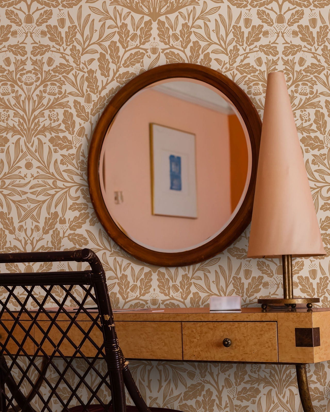 William Morris X Acorn Peel and Stick Wallpaper, Removable Wallpaper, Traditional Wallpaper - Brown | DeccoPrint