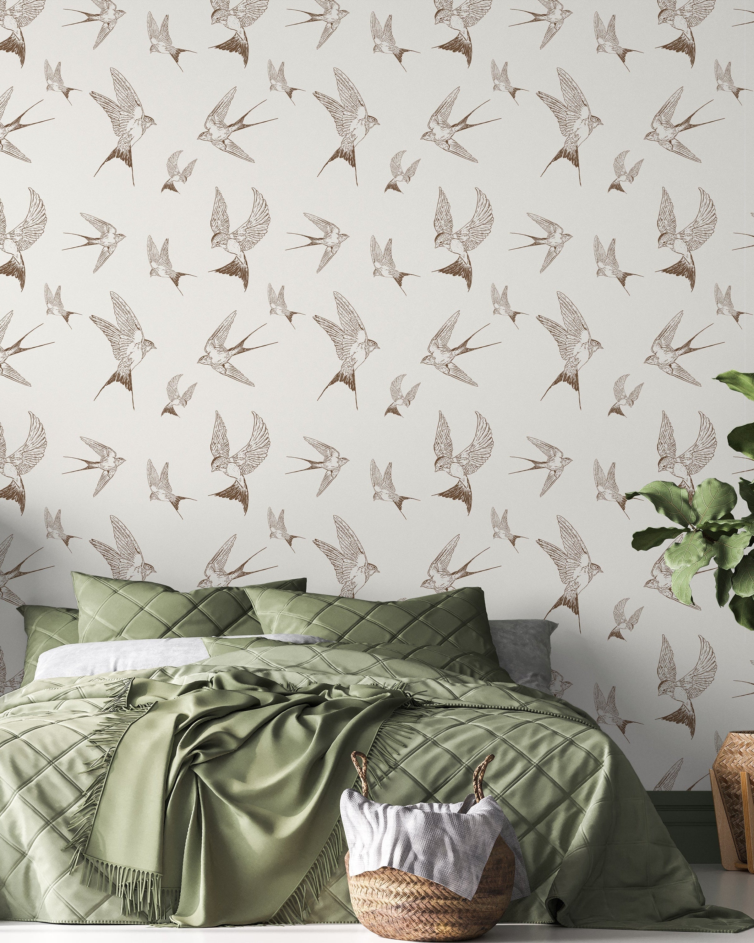 Soar the Sky Peel and Stick Wallpaper, Removable Wallpaper, Traditional Wallpaper | DeccoPrint