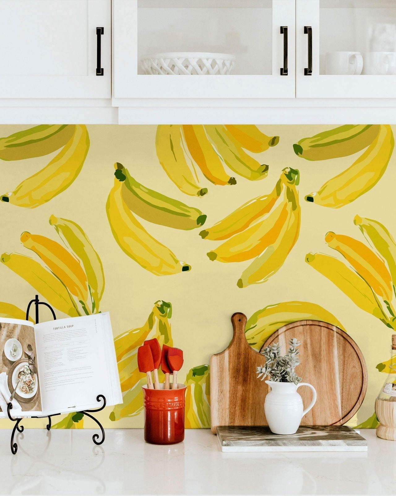 Banana Bliss Peel and Stick Wallpaper, Removable Wallpaper, Traditional Wallpaper | DeccoPrint