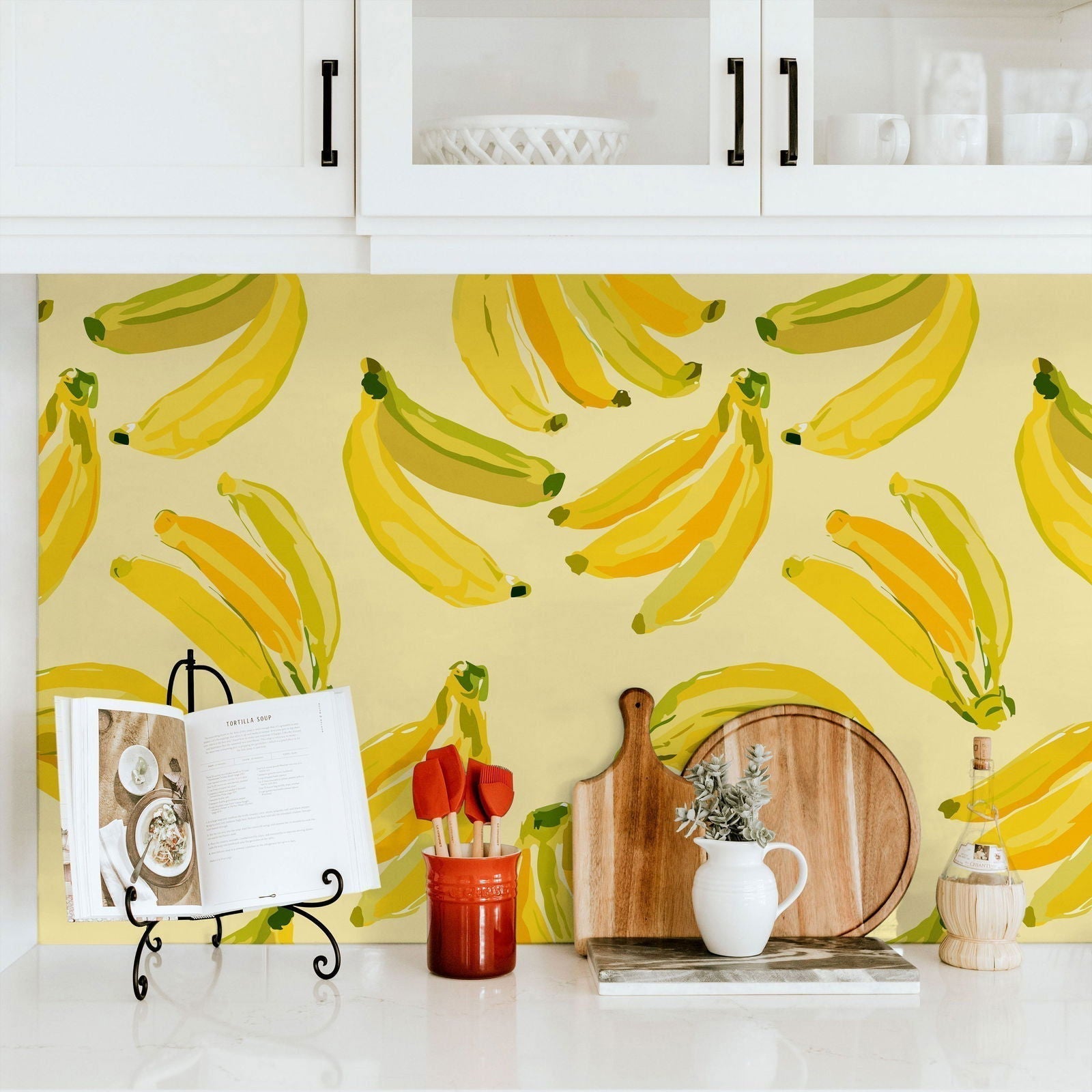 Banana Bliss Peel and Stick Wallpaper, Removable Wallpaper, Traditional Wallpaper | DeccoPrint