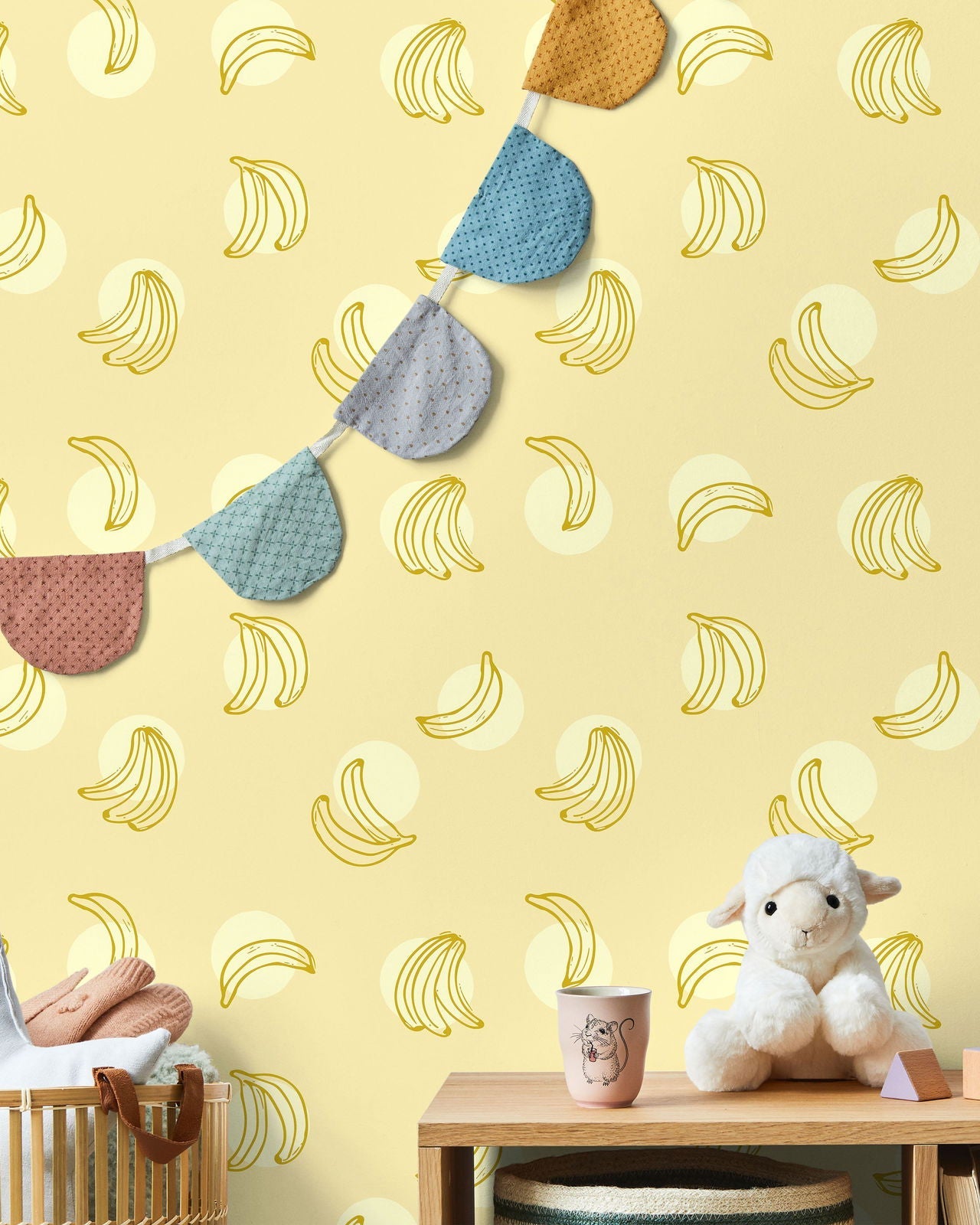 Banana Split Peel and Stick Wallpaper, Removable Wallpaper, Traditional Wallpaper | DeccoPrint