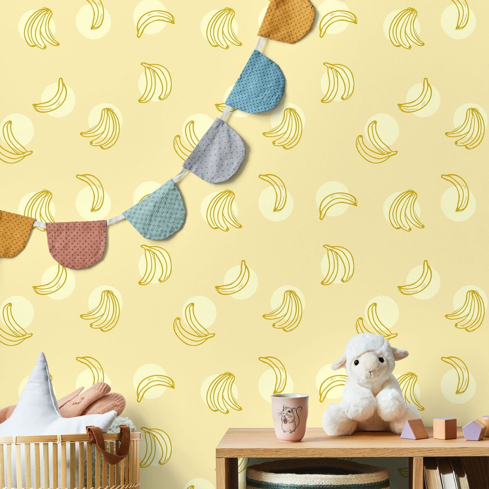 Banana Split Peel and Stick Wallpaper, Removable Wallpaper, Traditional Wallpaper | DeccoPrint