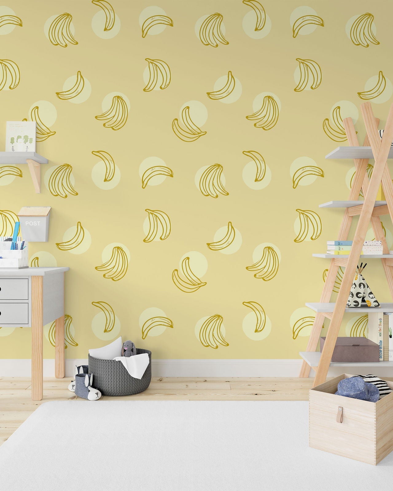 Banana Split Peel and Stick Wallpaper, Removable Wallpaper, Traditional Wallpaper | DeccoPrint