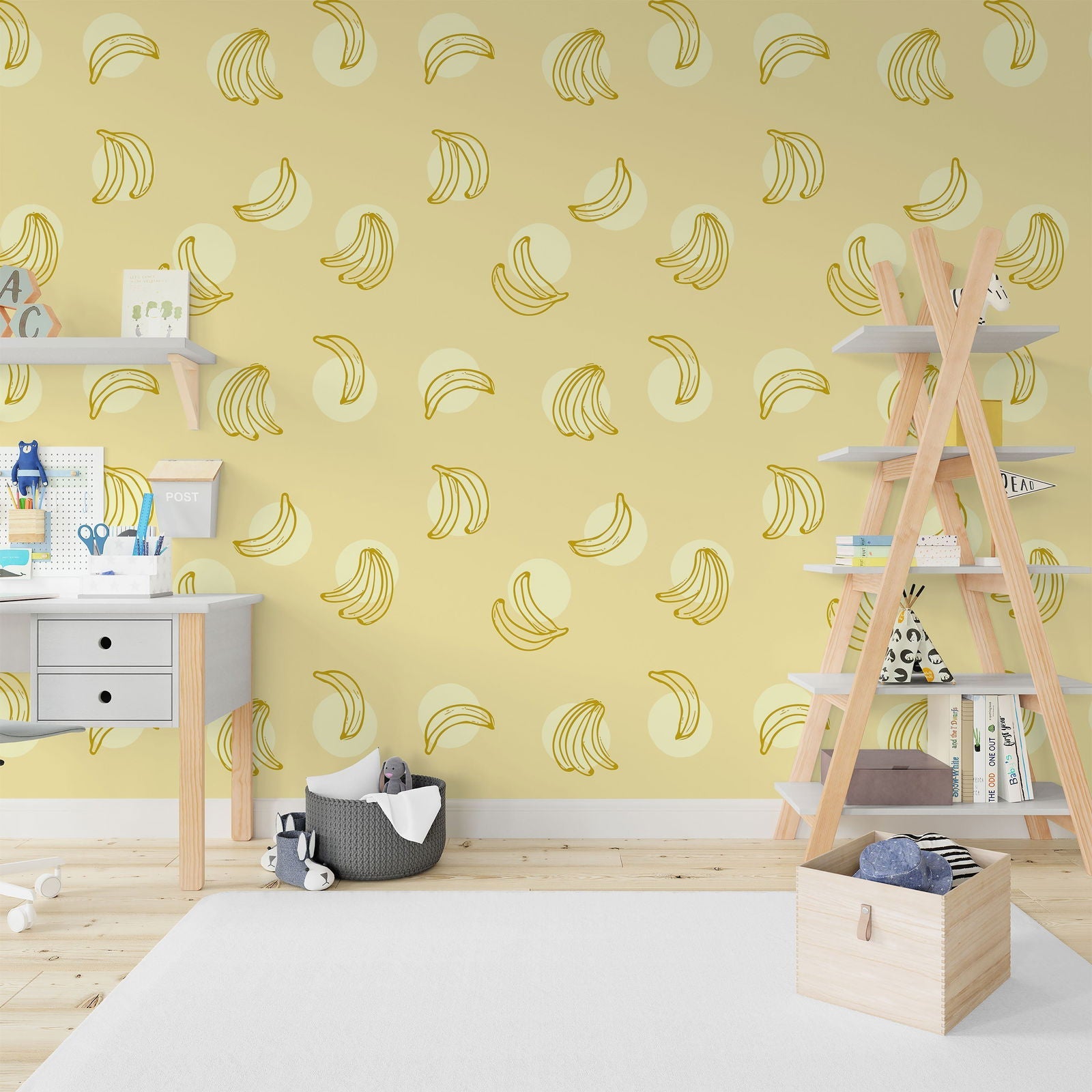 Banana Split Peel and Stick Wallpaper, Removable Wallpaper, Traditional Wallpaper | DeccoPrint