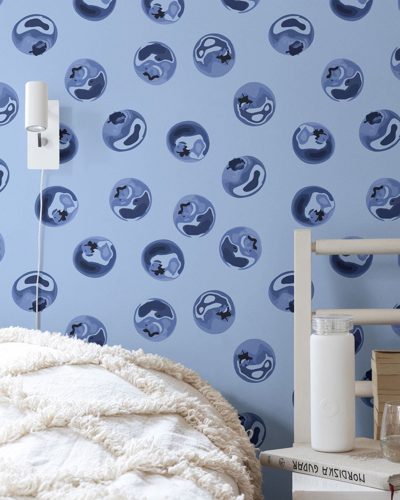 Blueberry Dream Peel and Stick Wallpaper, Removable Wallpaper, Traditional Wallpaper | DeccoPrint