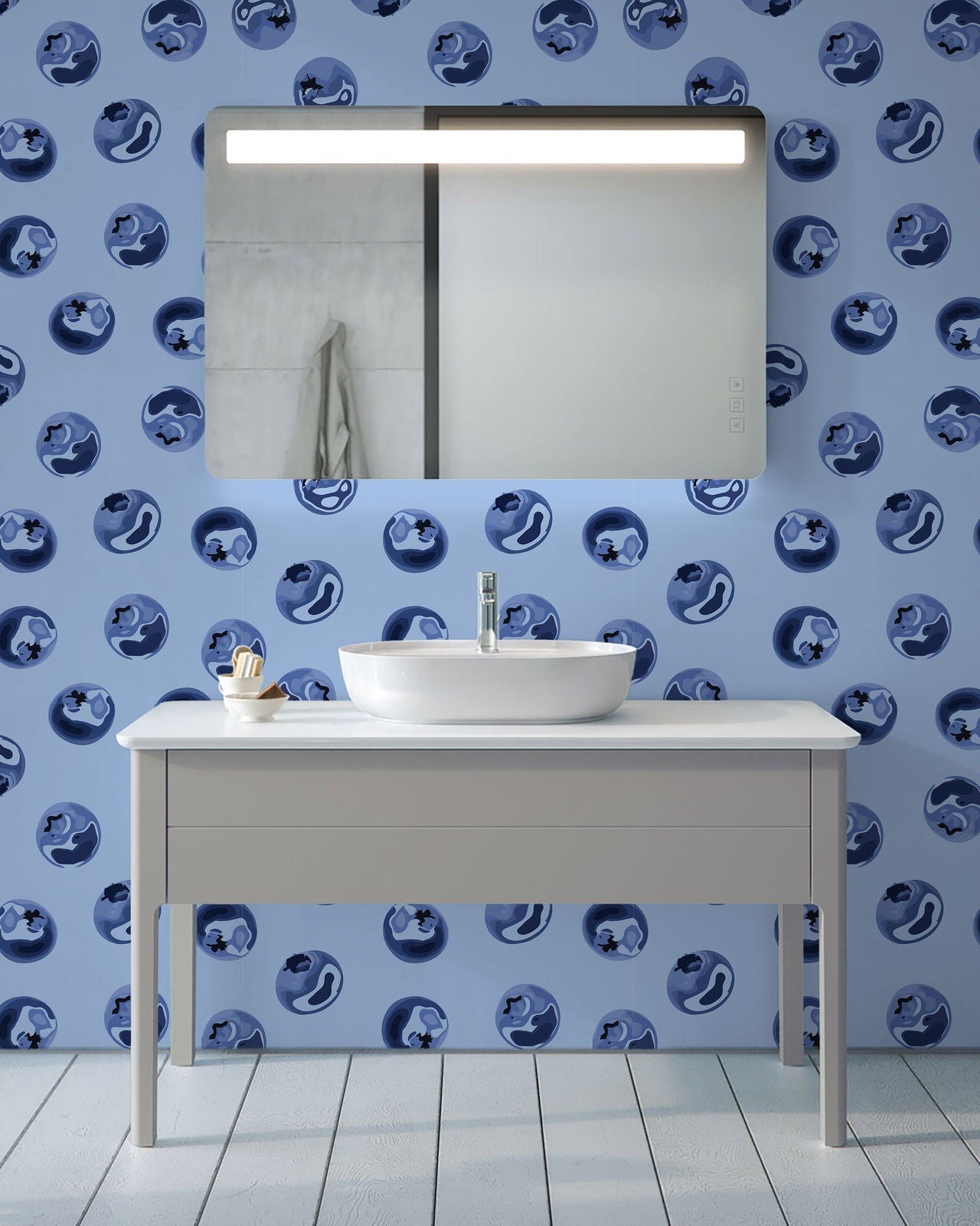 Blueberry Dream Peel and Stick Wallpaper, Removable Wallpaper, Traditional Wallpaper | DeccoPrint